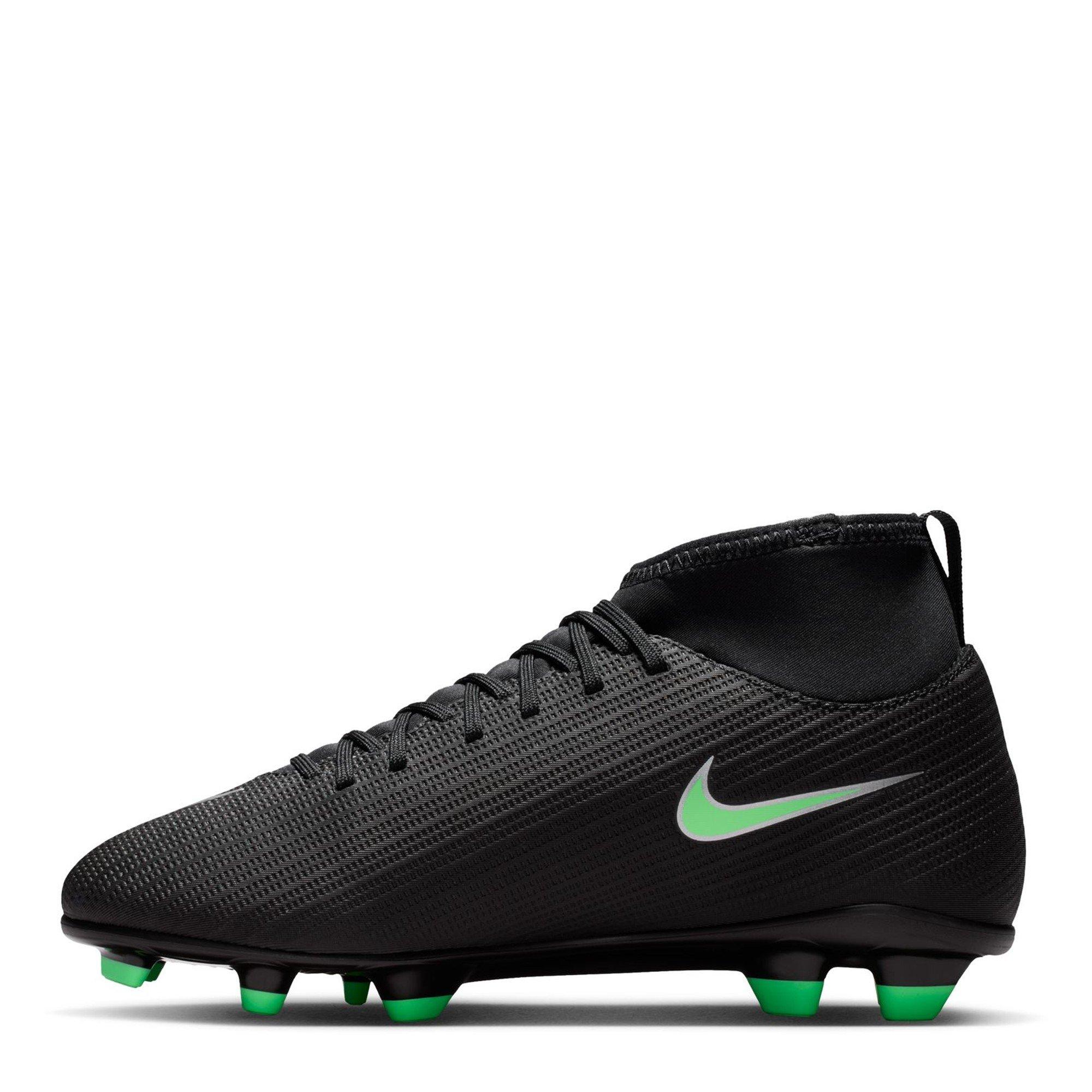 Black/Green - Nike - Unisex Kids' Superfly 11 Club Firm Ground Football Boots - 2