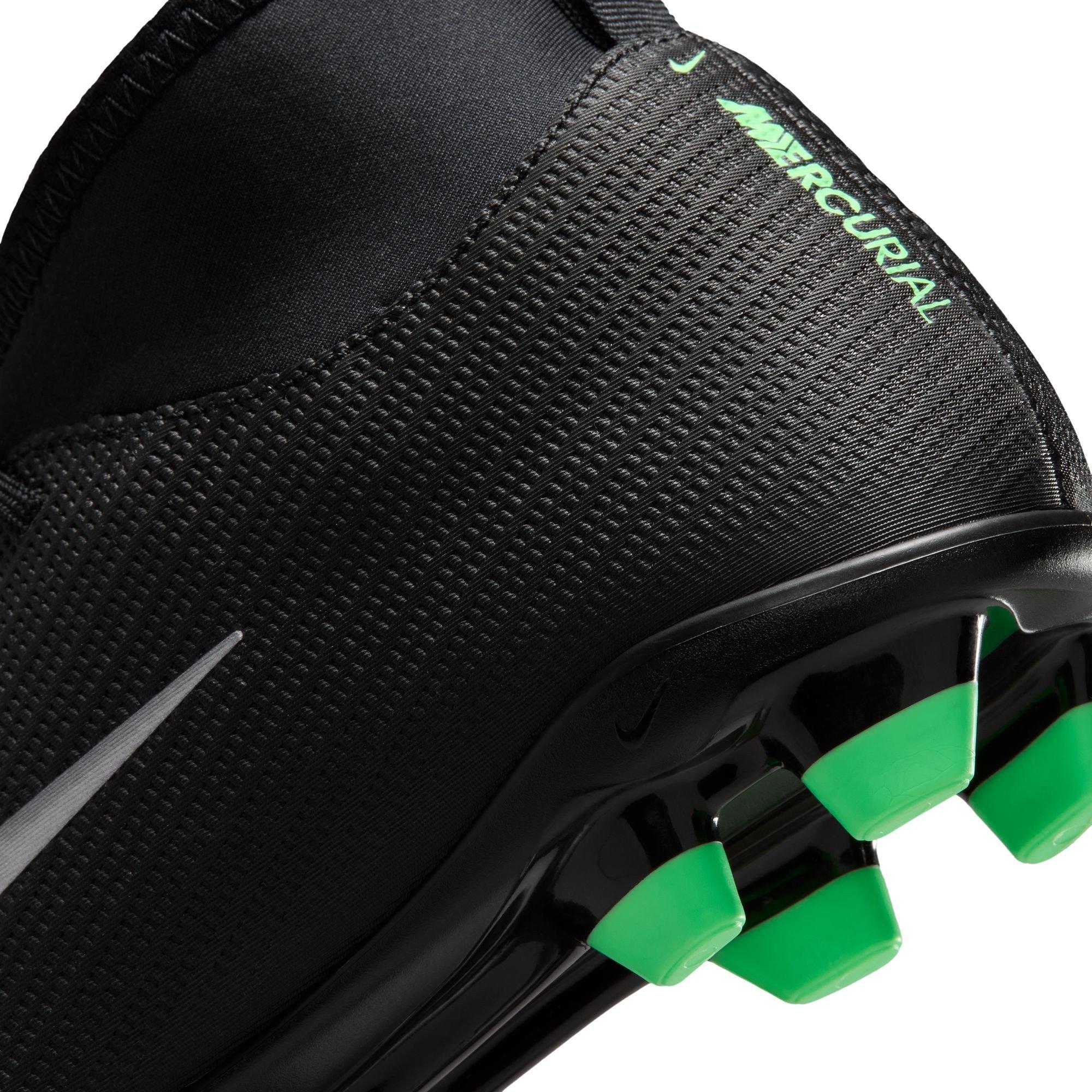 Black/Green - Nike - Unisex Kids' Superfly 11 Club Firm Ground Football Boots - 8