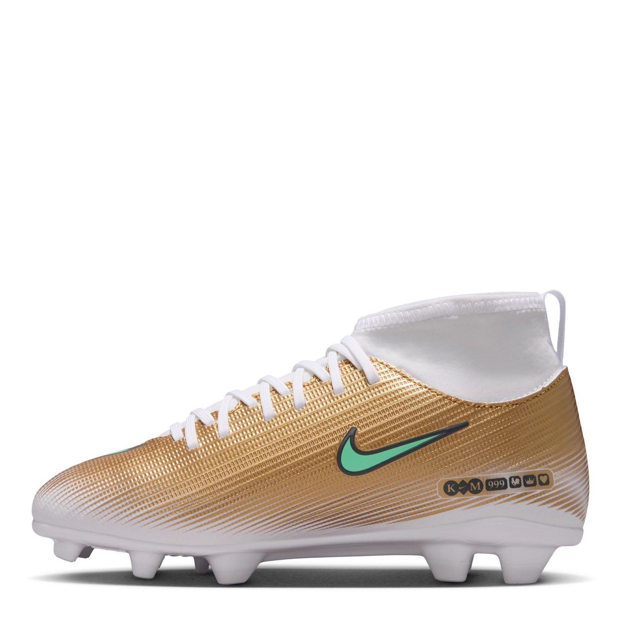 Gold/Jade - Nike - Unisex Kids' Superfly 11 Club Firm Ground Football Boots - 2