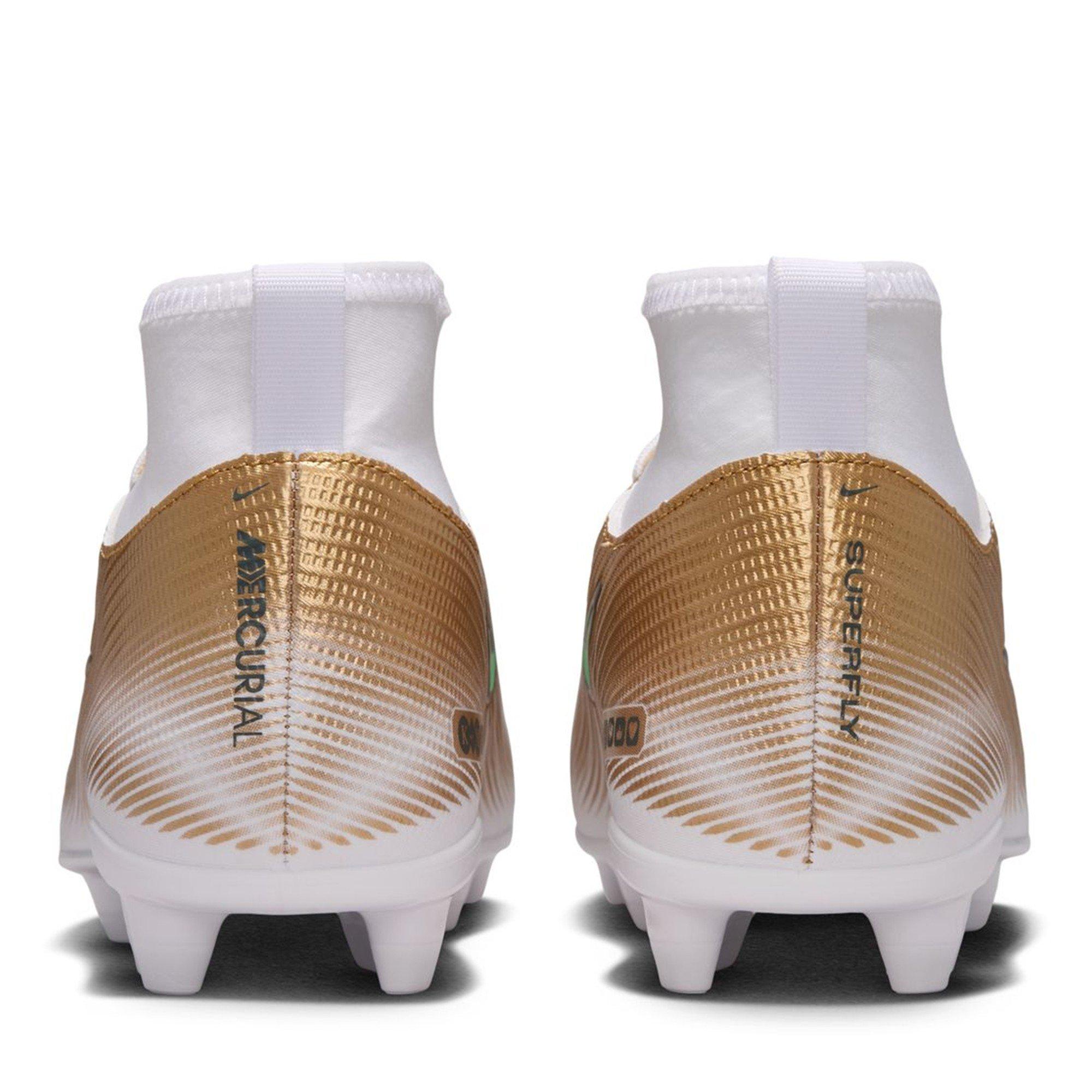 Gold/Jade - Nike - Unisex Kids' Superfly 11 Club Firm Ground Football Boots - 5