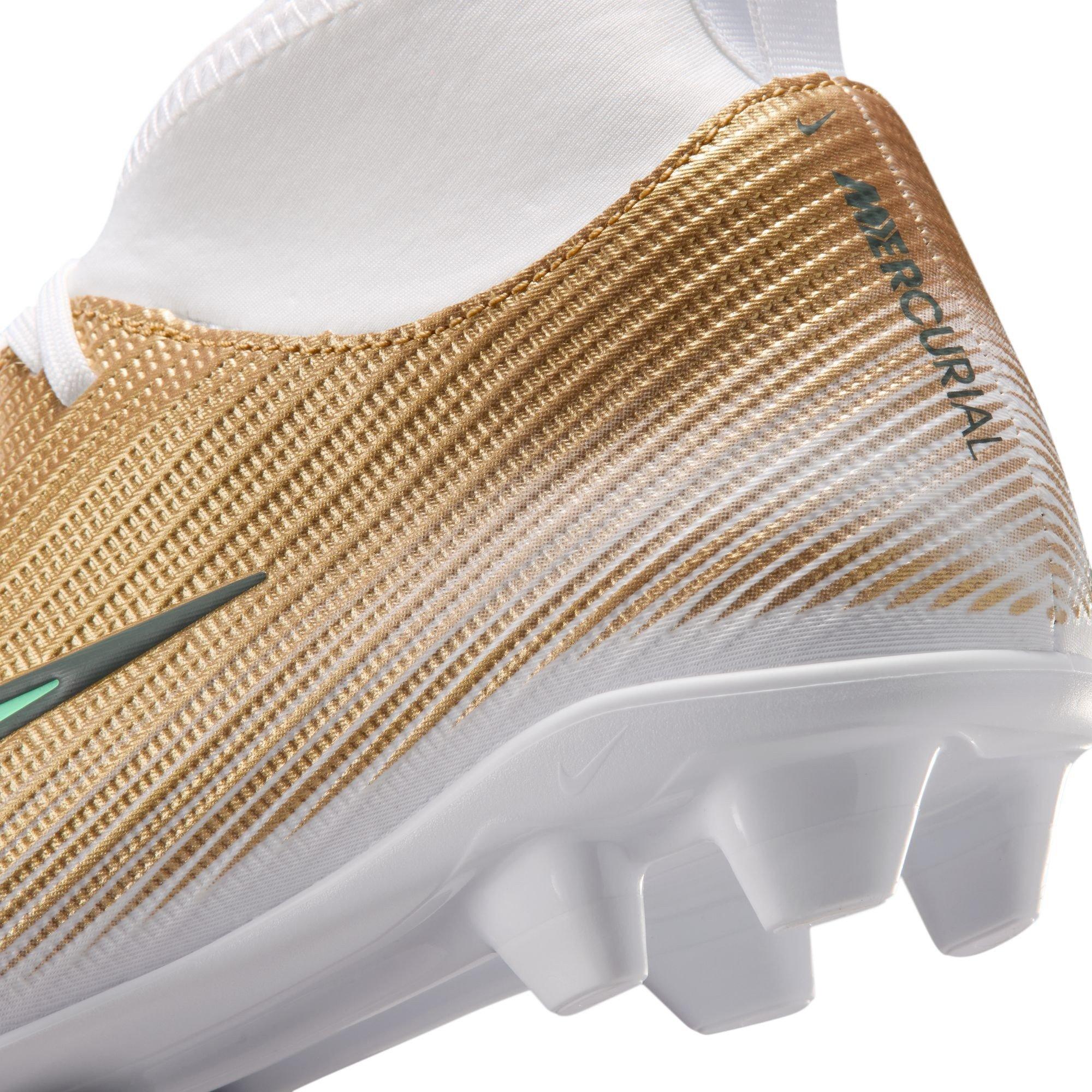 Gold/Jade - Nike - Unisex Kids' Superfly 11 Club Firm Ground Football Boots - 8