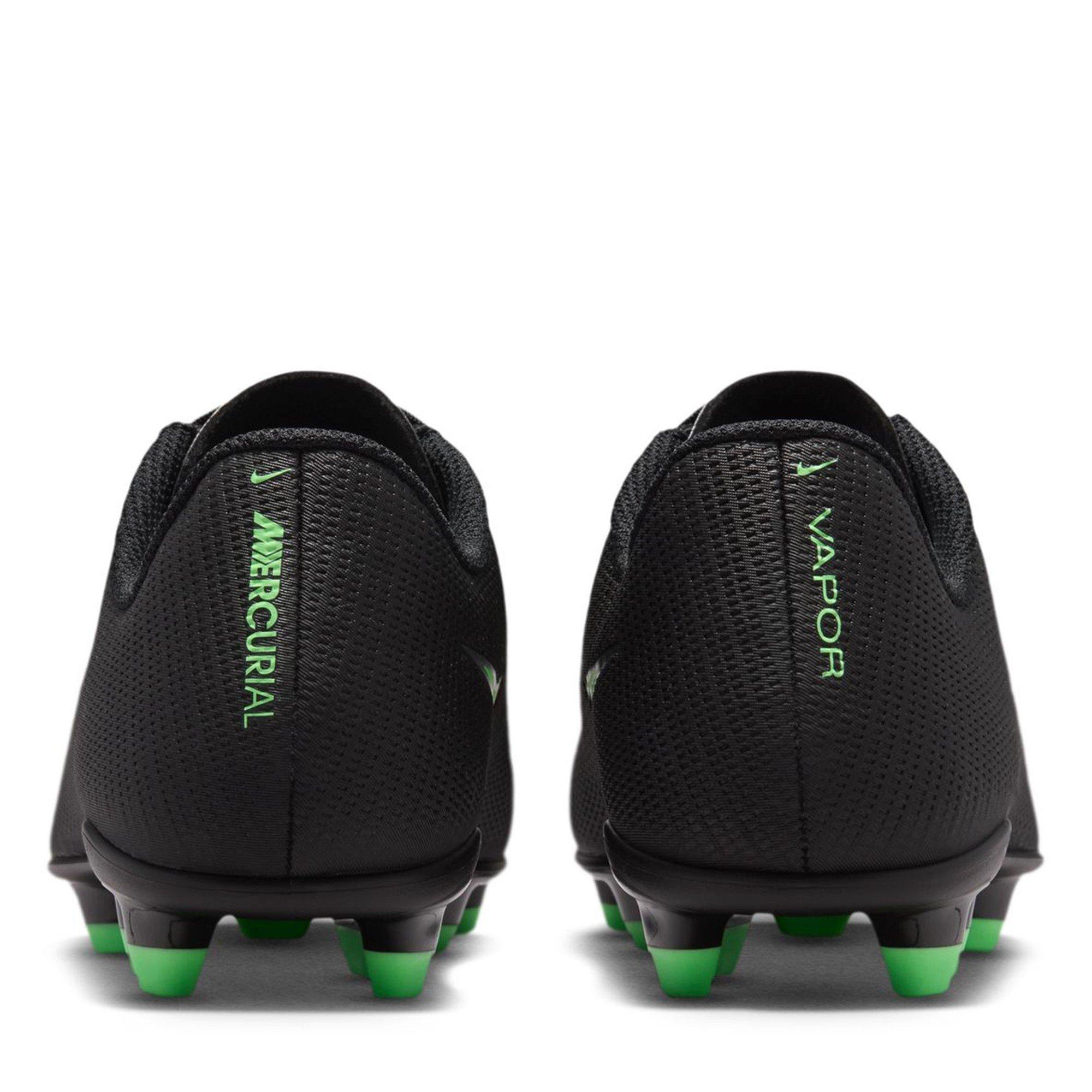 Black/Green - Nike - Unisex Kids' Vapor 17 Club Firm Ground Football Boots - 5