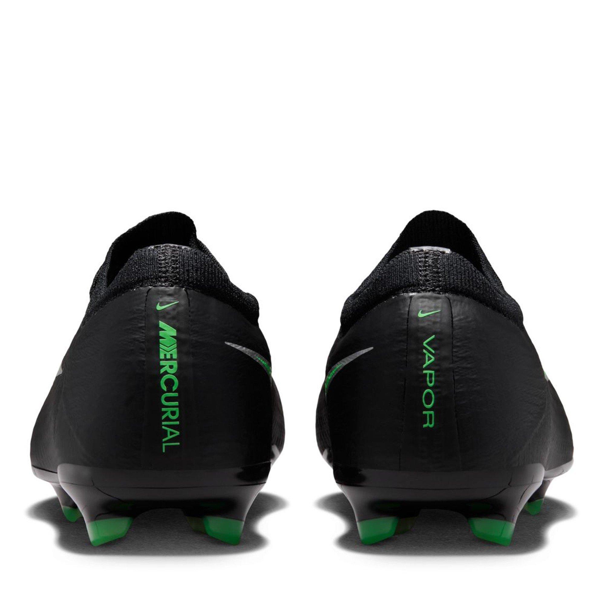Black/Green - Nike - Nike Air Zoom Mercurial Vapor Elite Junior Firm Ground Football Boots - 5