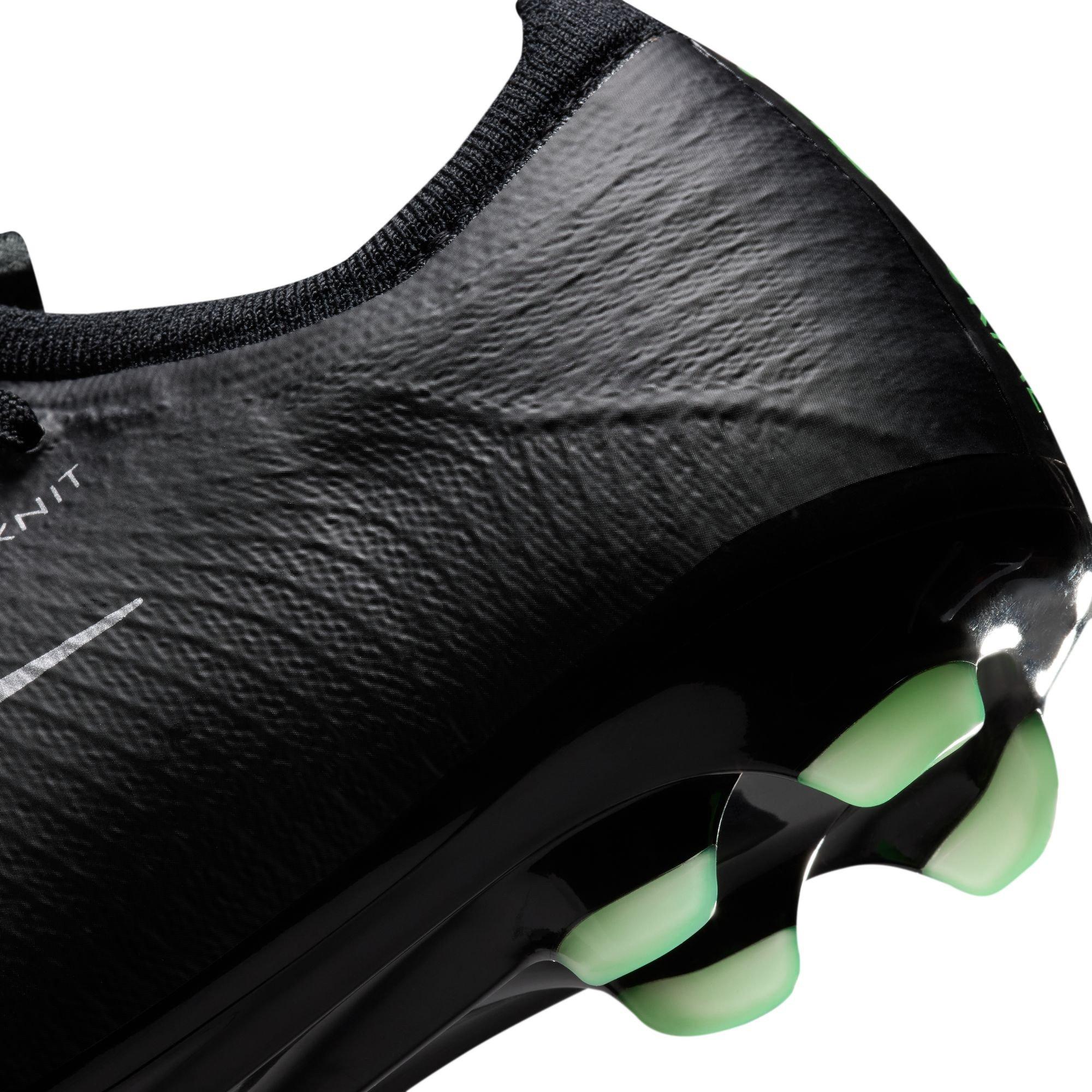 Black/Green - Nike - Nike Air Zoom Mercurial Vapor Elite Junior Firm Ground Football Boots - 8
