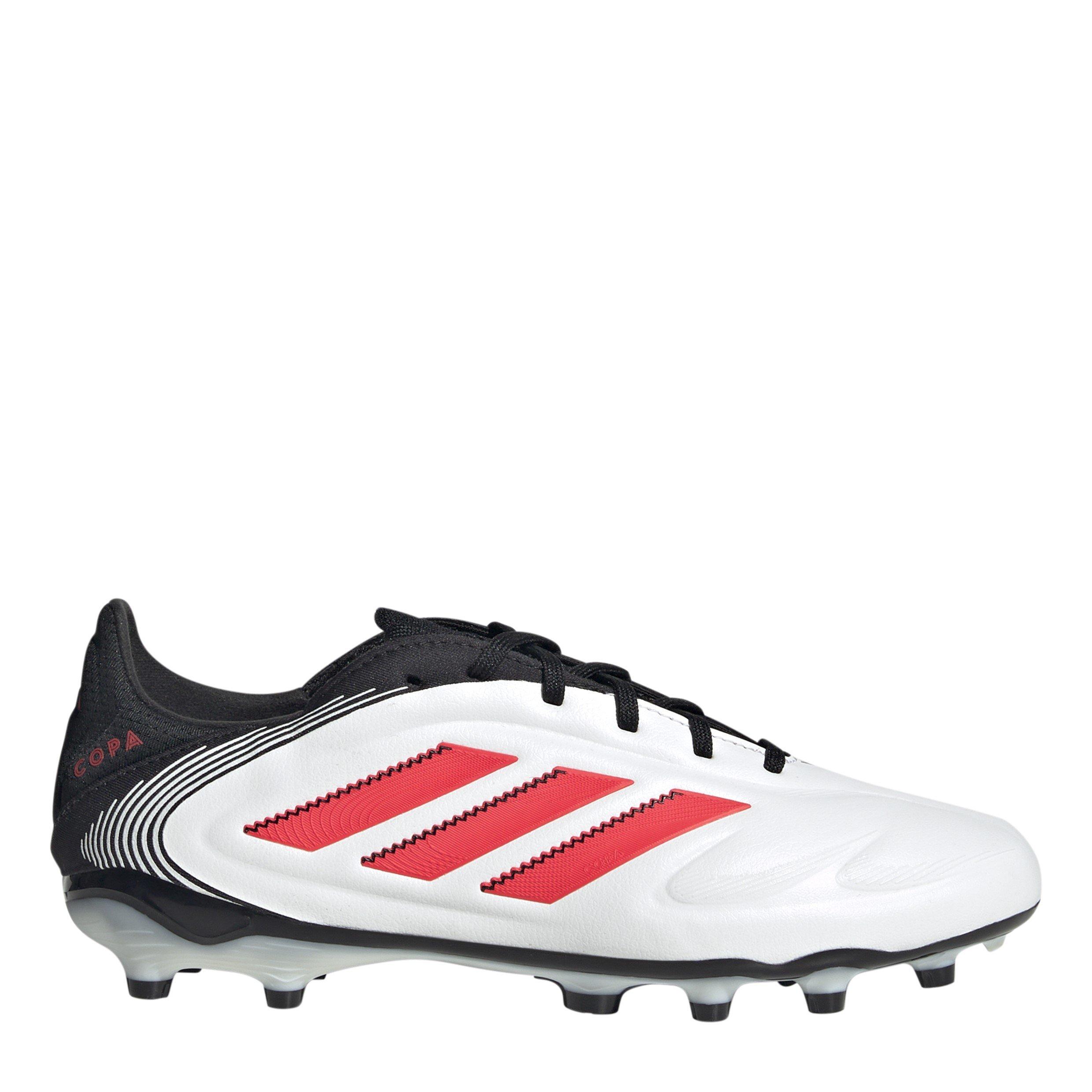 Adidas Boys Kids' Copa Pure Firm Ground Football Boots - White/Red/Black - 4.5 (37.5)