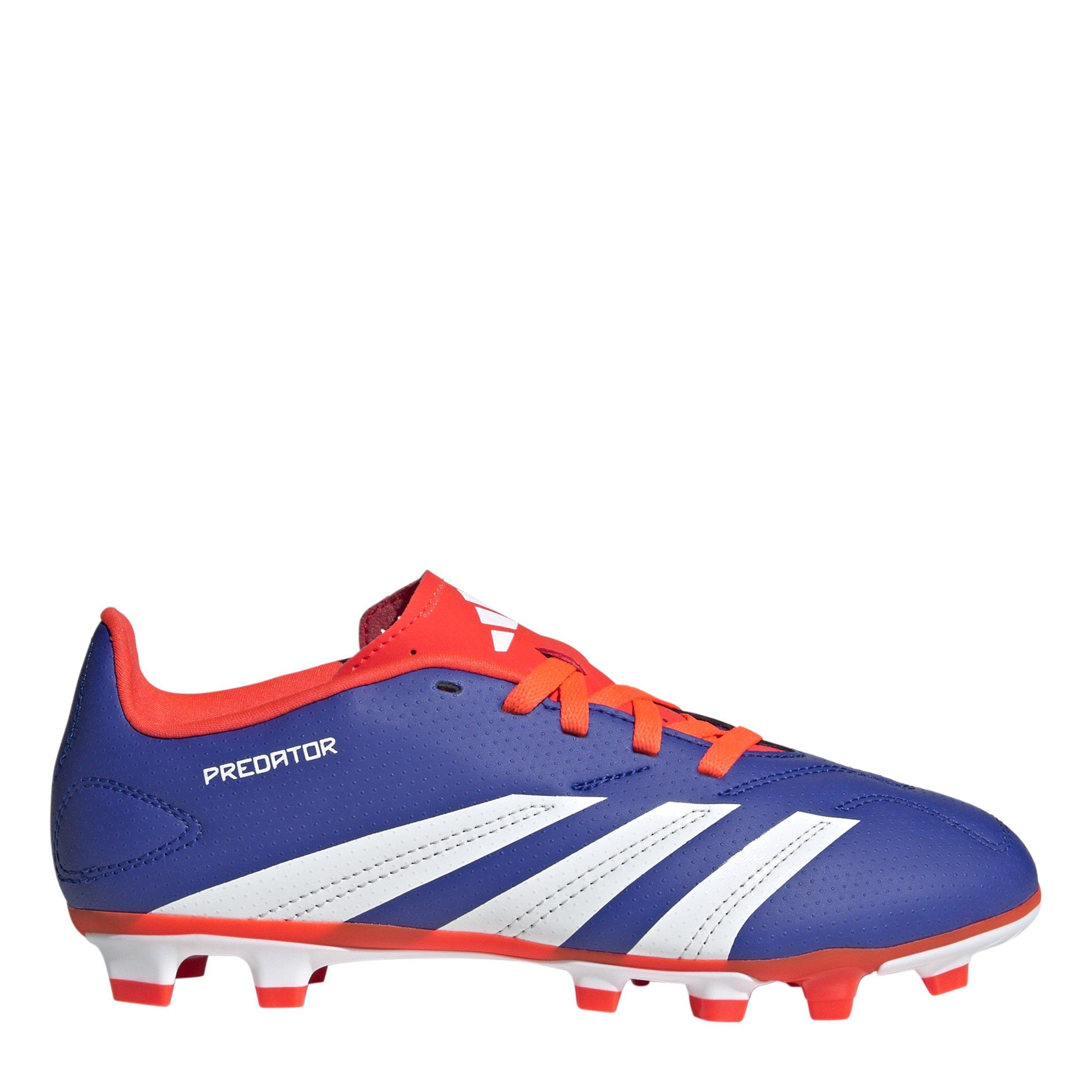 Adidas  Kids Predator Club Firm Ground Football Boots - Blue/Wht/Red - 5.5 (38.7)