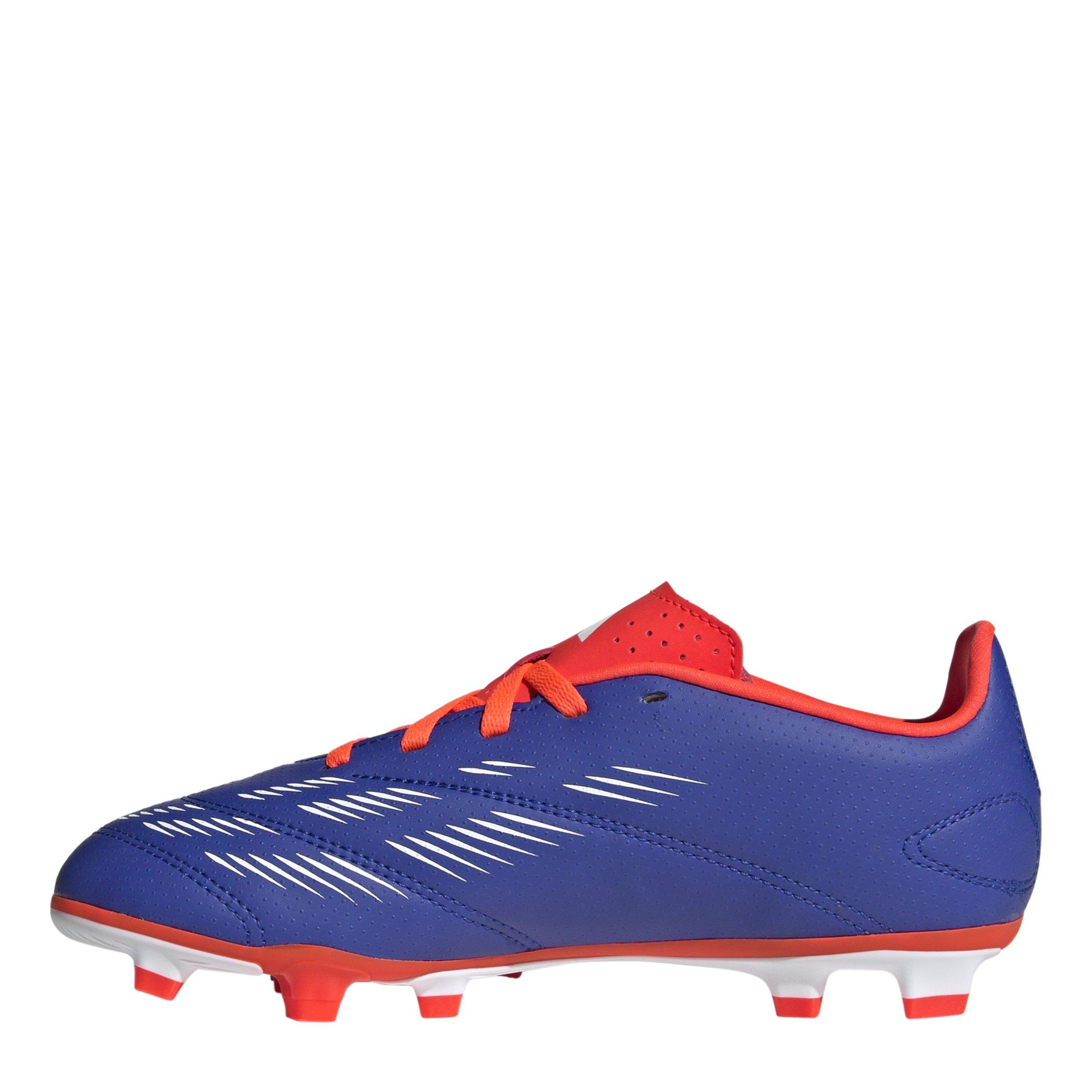 Blauw/Wit/Rood - adidas - Kids Predator Club Firm Ground Football Boots - 2