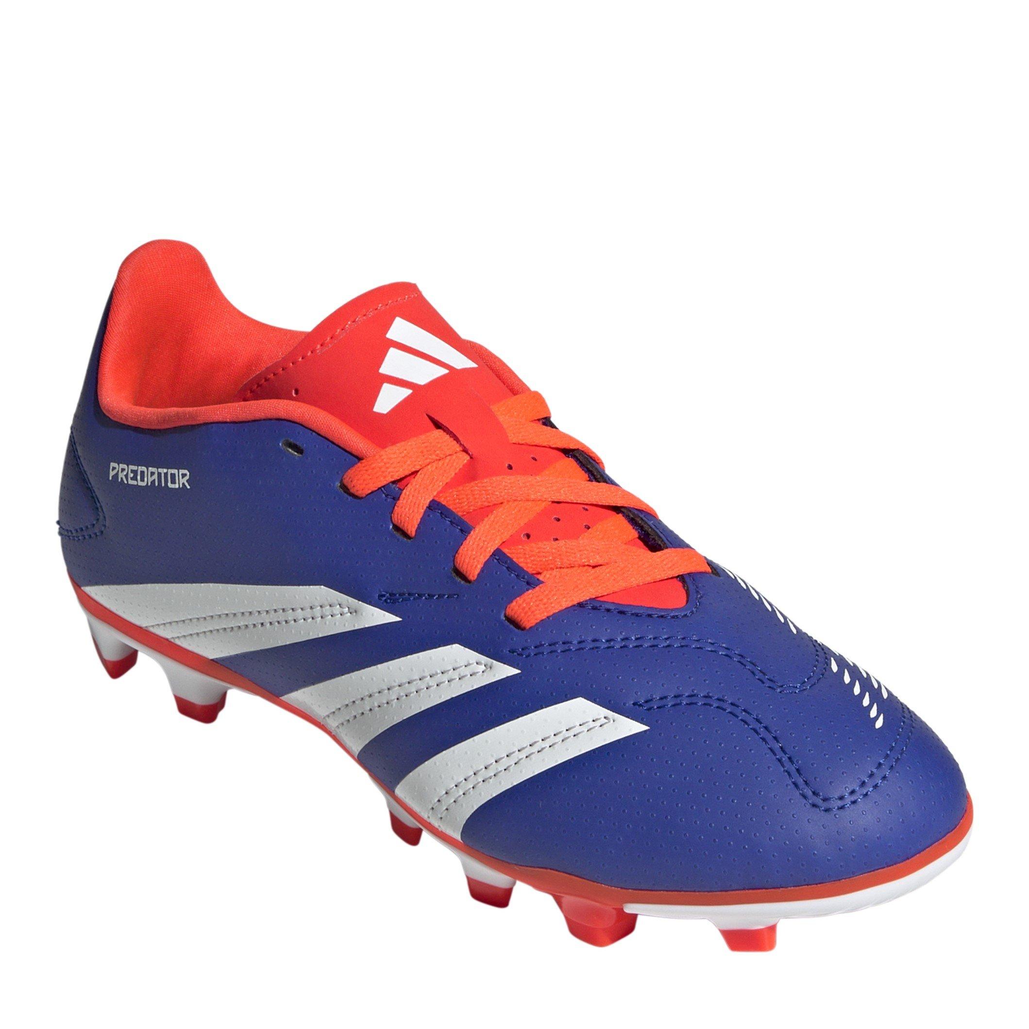 Blauw/Wit/Rood - adidas - Kids Predator Club Firm Ground Football Boots - 3