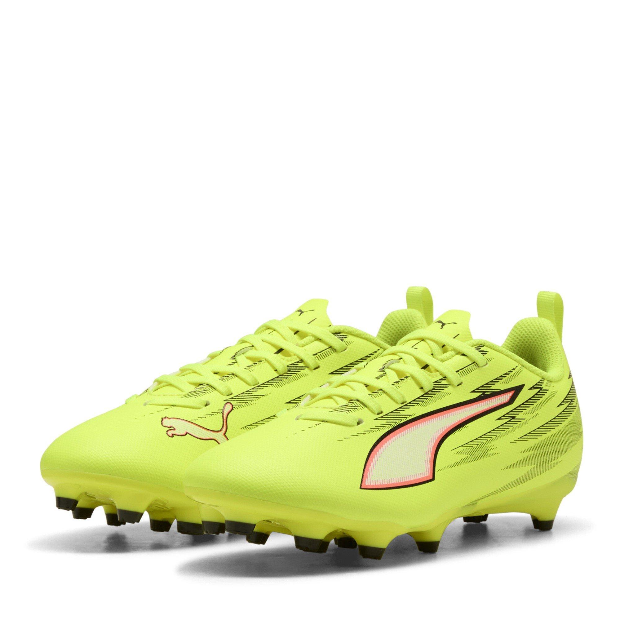 Yellow/Blk-Red - Puma - Kids' Firm Ground Football Boots - 1