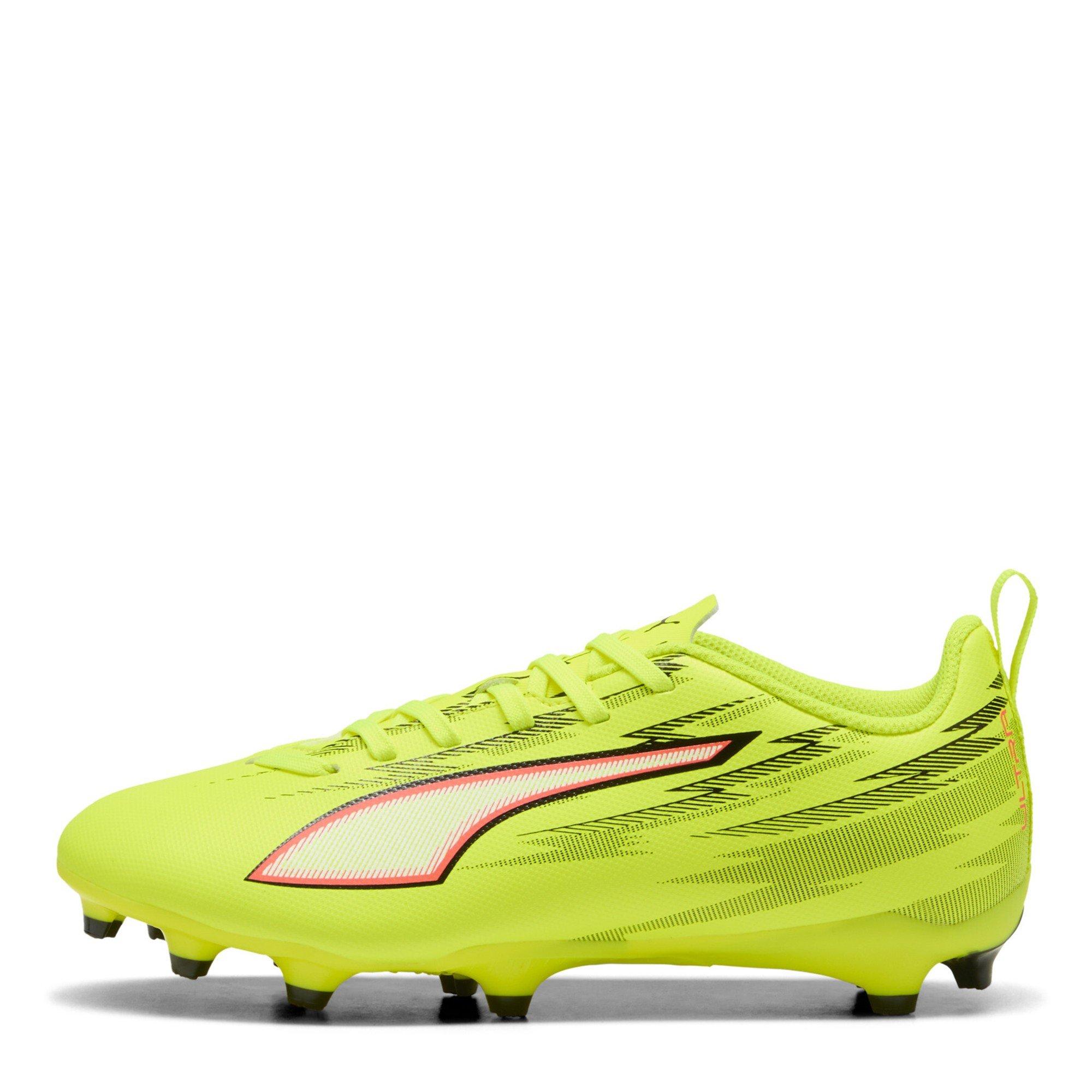 Yellow/Blk-Red - Puma - Kids' Firm Ground Football Boots - 2