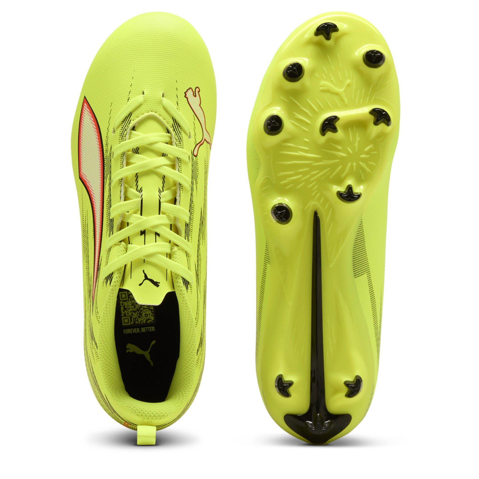 Yellow/Blk-Red - Puma - Kids' Firm Ground Football Boots - 3
