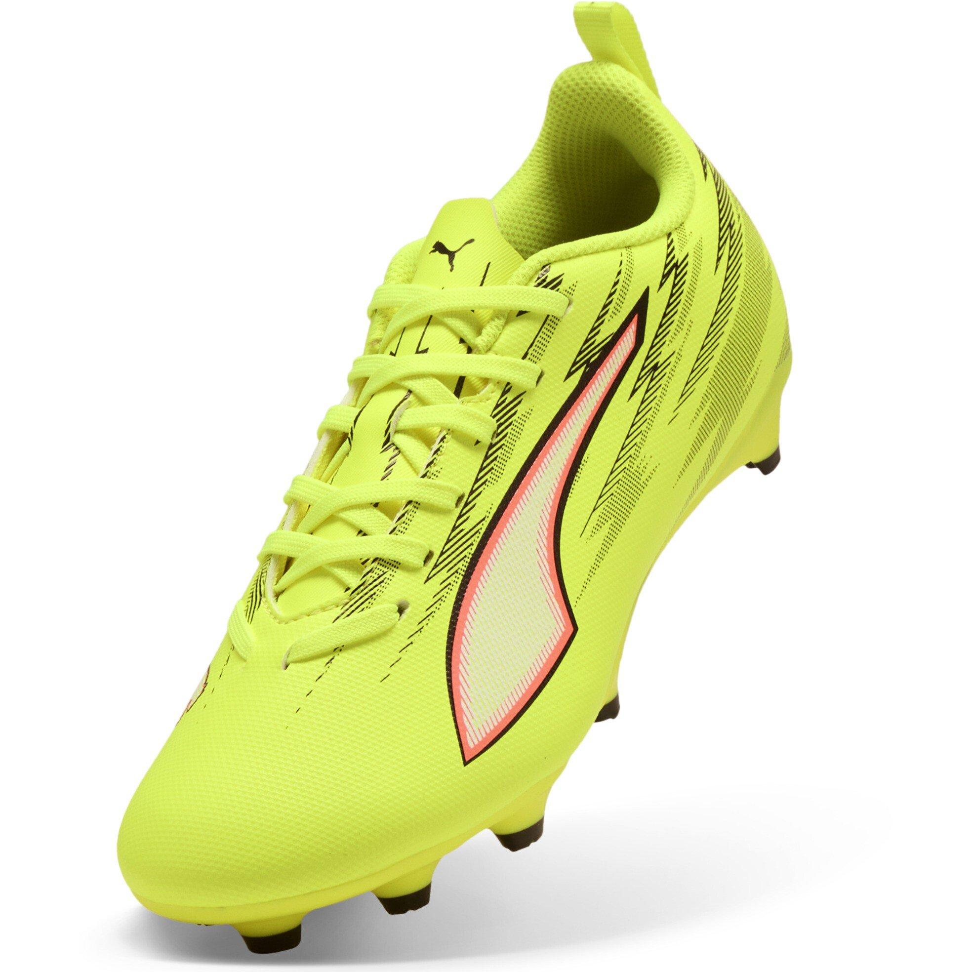 Yellow/Blk-Red - Puma - Kids' Firm Ground Football Boots - 6