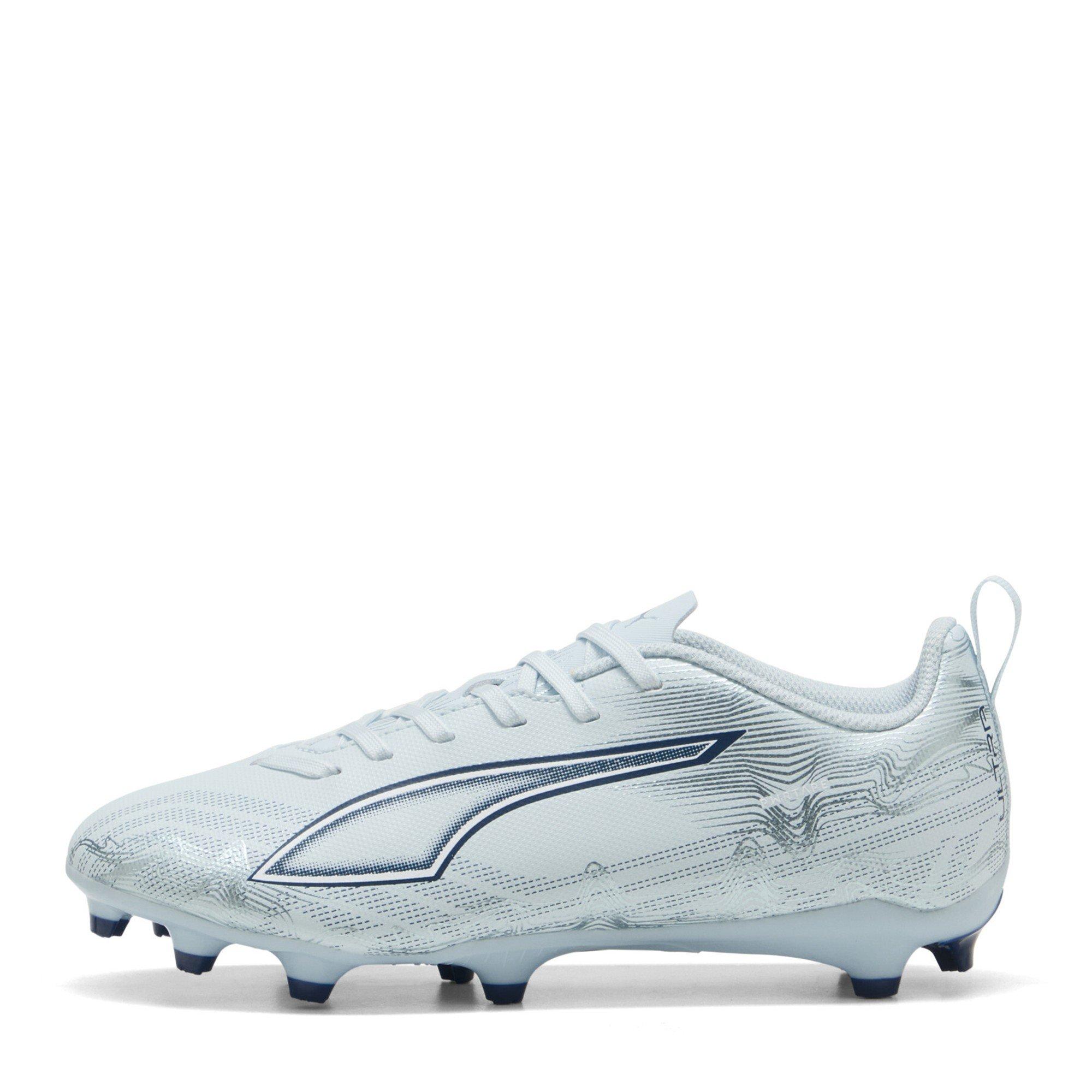 Icy Blue/White - Puma - Ultra 6 Play Junior  Firm Ground Football Boots - 2
