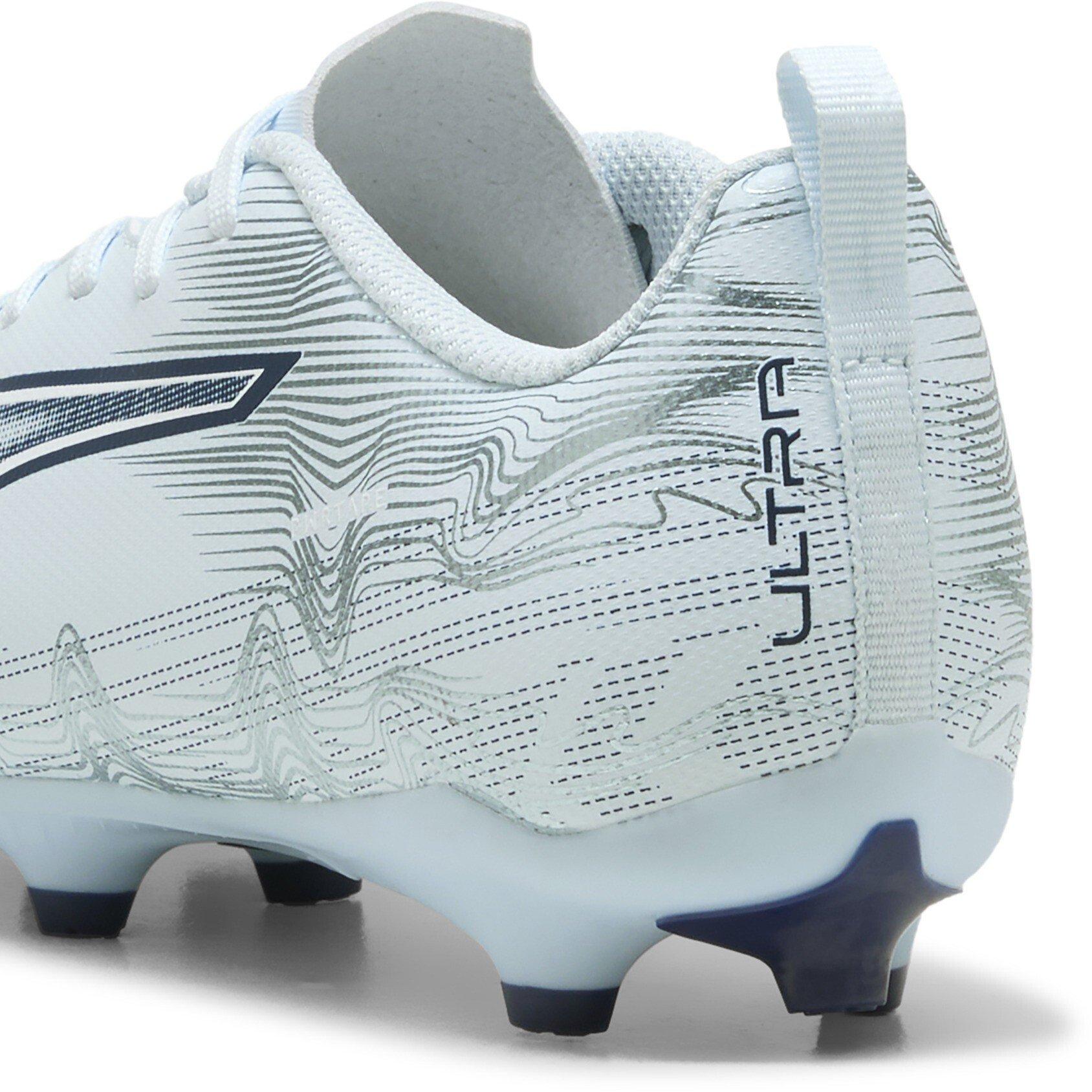 Icy Blue/White - Puma - Ultra 6 Play Junior  Firm Ground Football Boots - 5