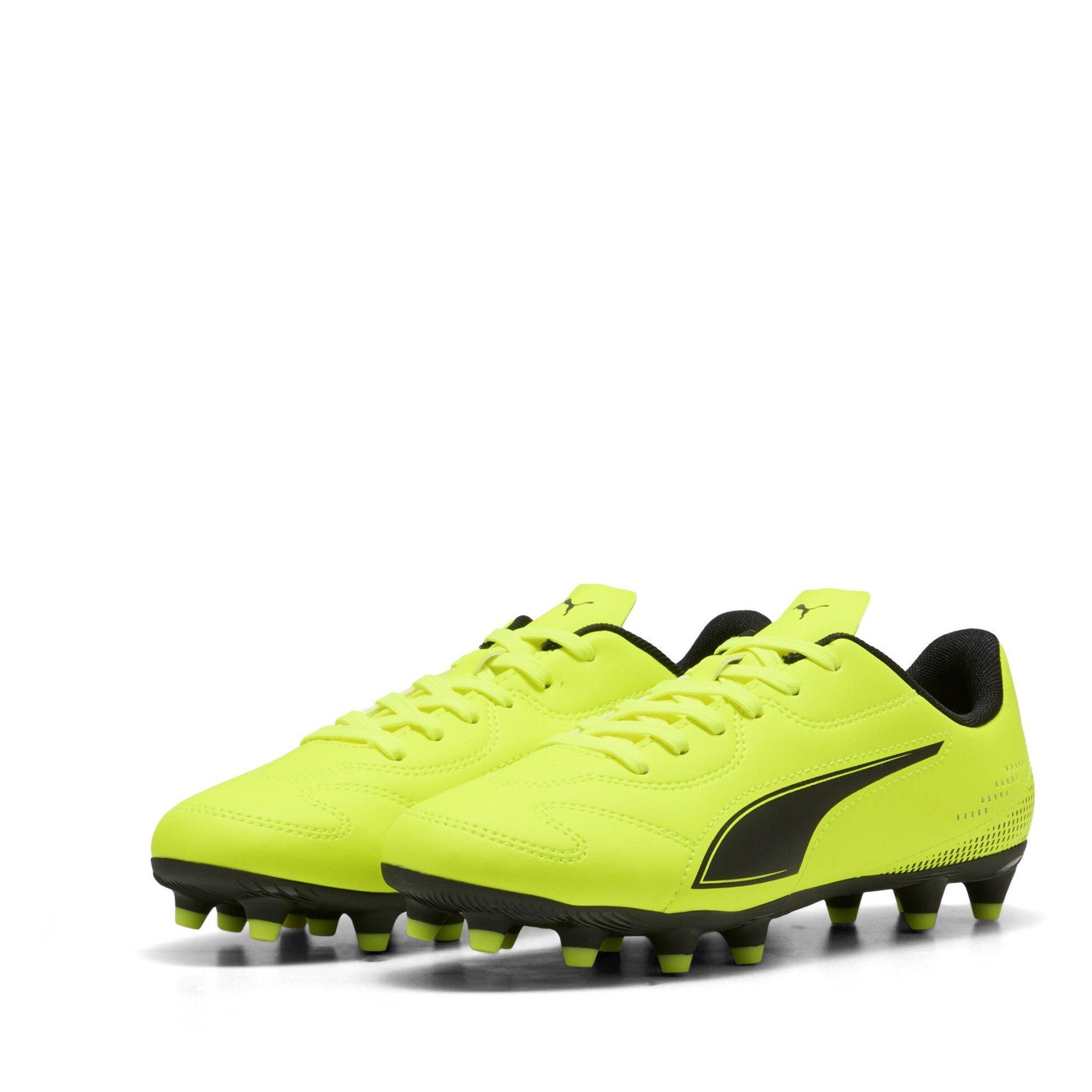 Yellow/Blk - Puma - Kids' Firm Ground Football Boots - 1