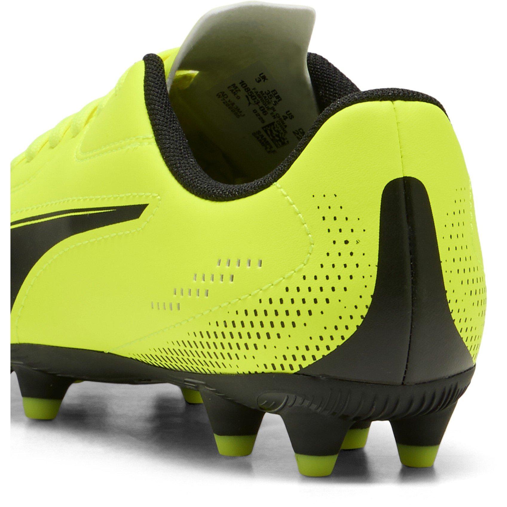 Yellow/Blk - Puma - Kids' Firm Ground Football Boots - 5