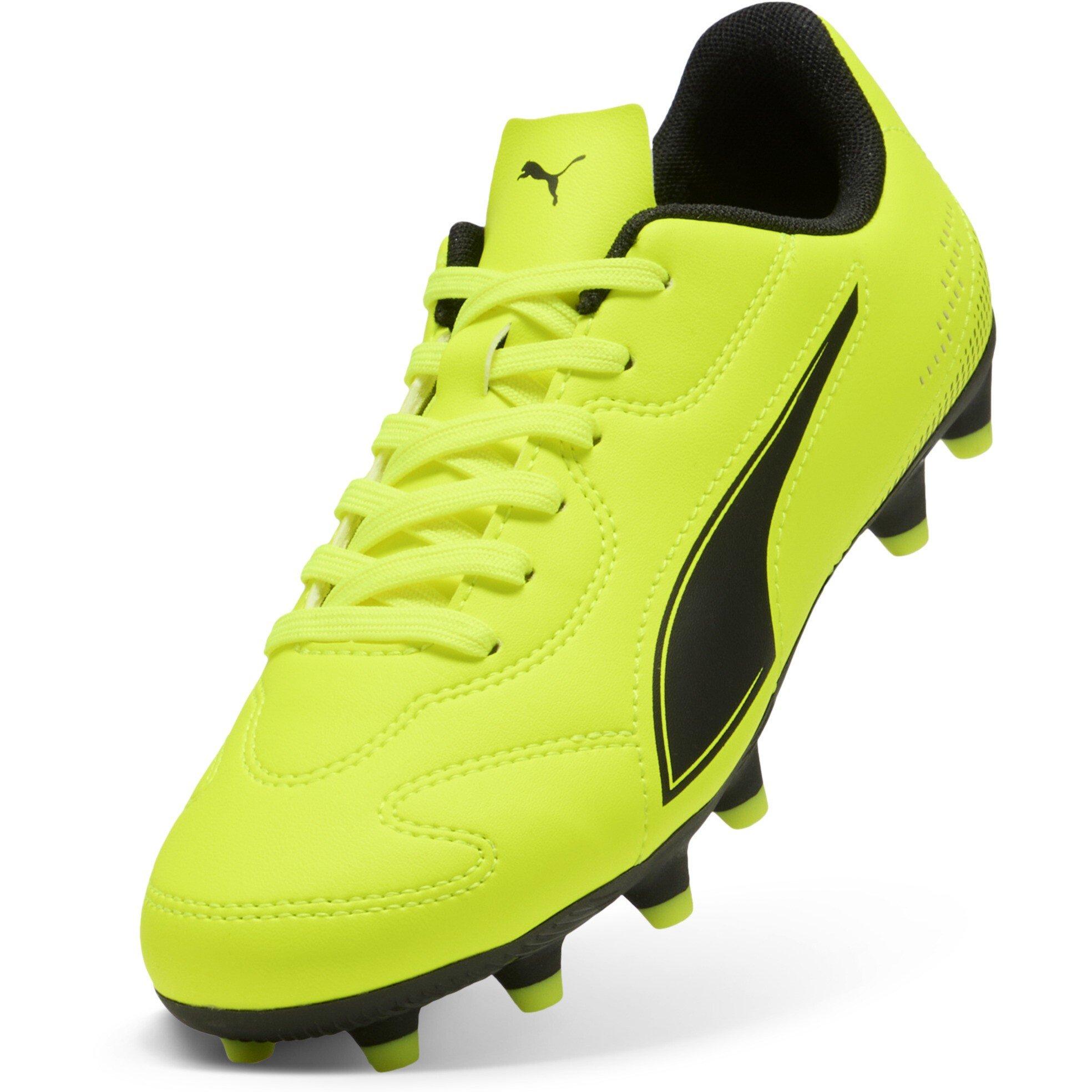 Yellow/Blk - Puma - Kids' Firm Ground Football Boots - 6