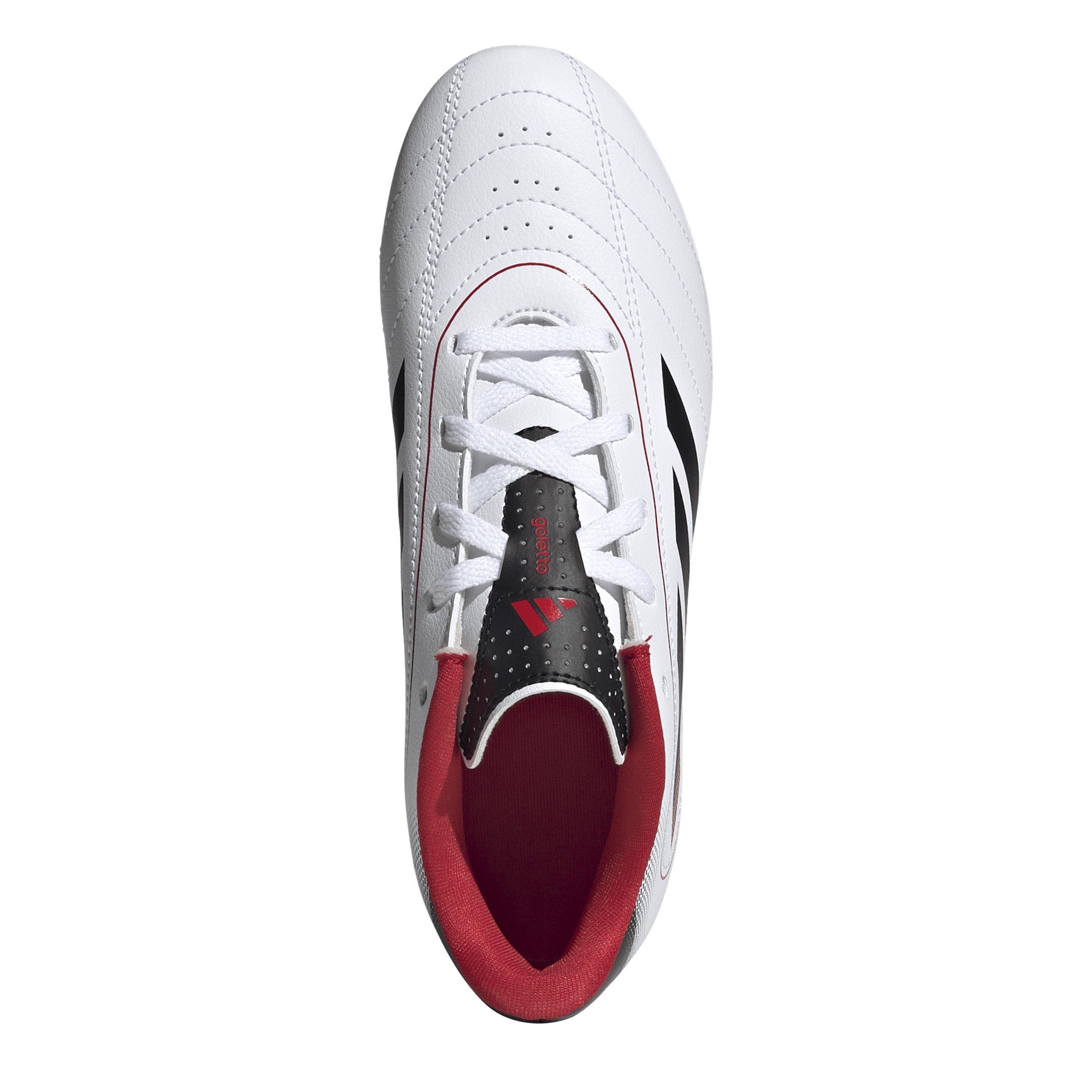 Wht/Blk/Scarlet - adidas - Goletto IX Firm Ground Football Boots - 5