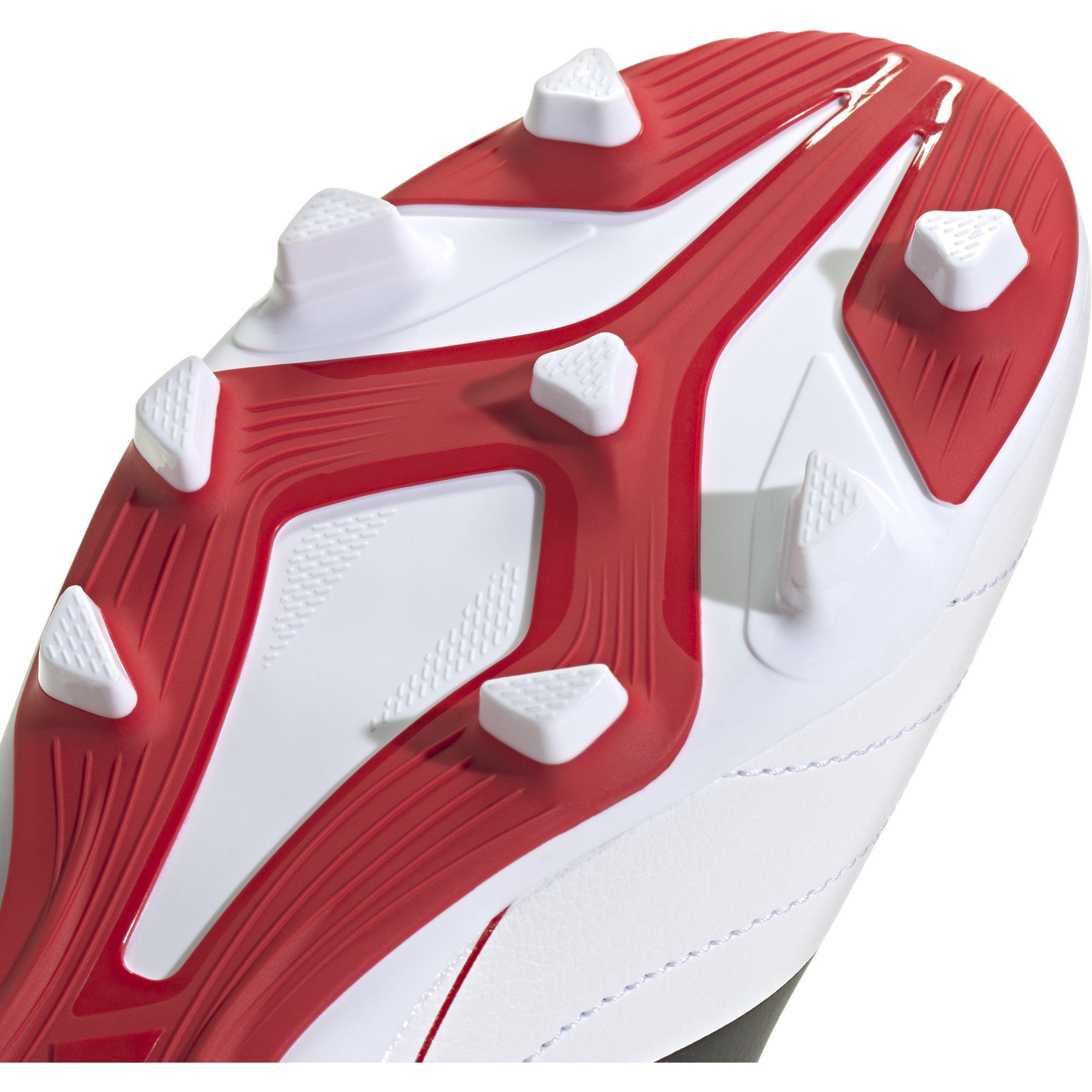 Wht/Blk/Scarlet - adidas - Goletto IX Firm Ground Football Boots - 8