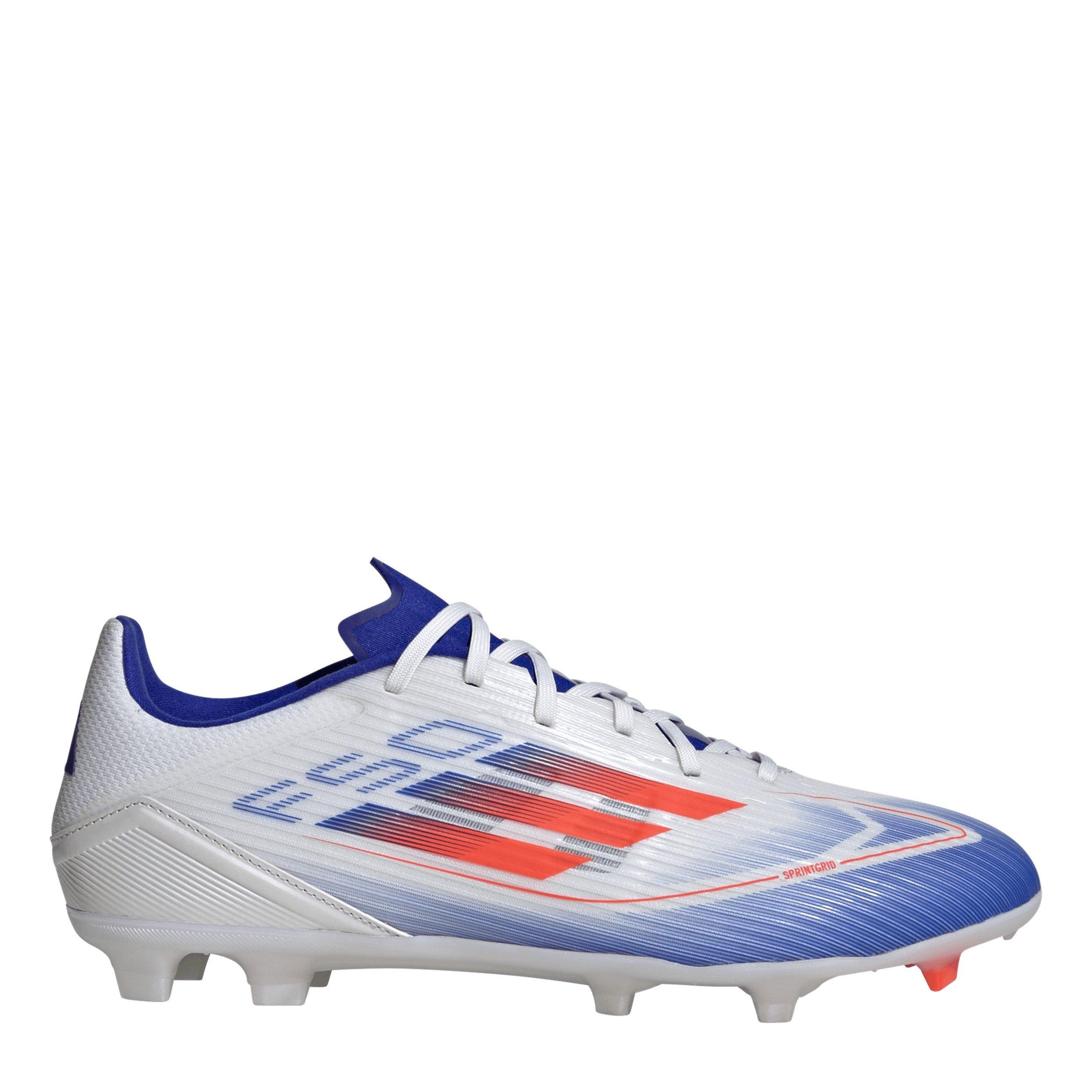 adidas Unisex Kids' League Firm Ground Football Boots - Wht/Red/Blue
