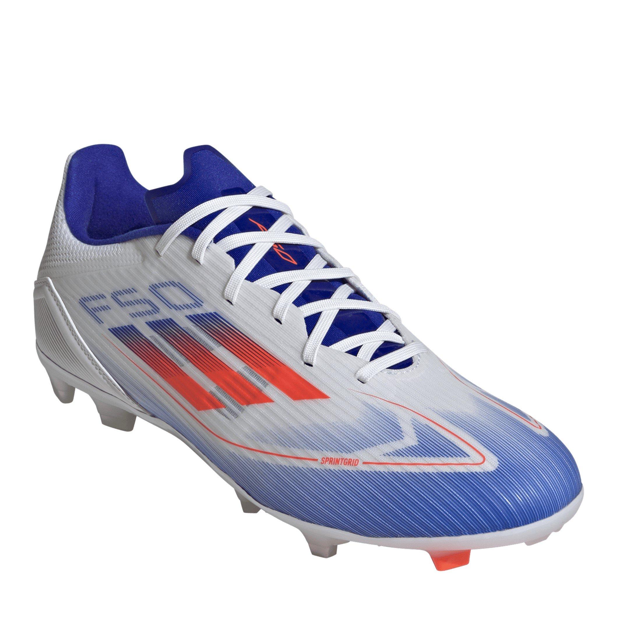 Bianco/Rosso/Blu - adidas - F50 League Fg/Mg Firm Ground Football Boots Unisex Kids - 3