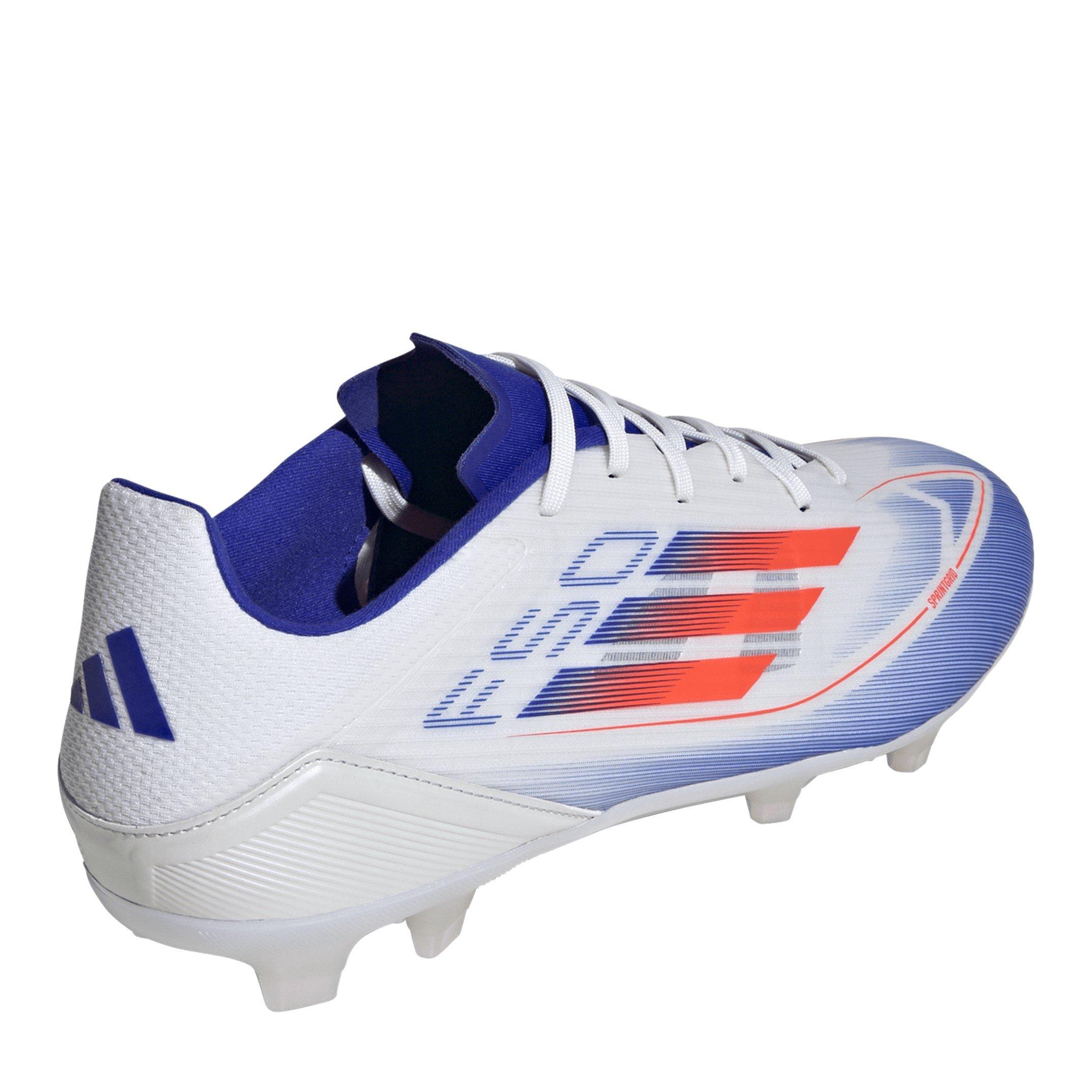 Bianco/Rosso/Blu - adidas - F50 League Fg/Mg Firm Ground Football Boots Unisex Kids - 4
