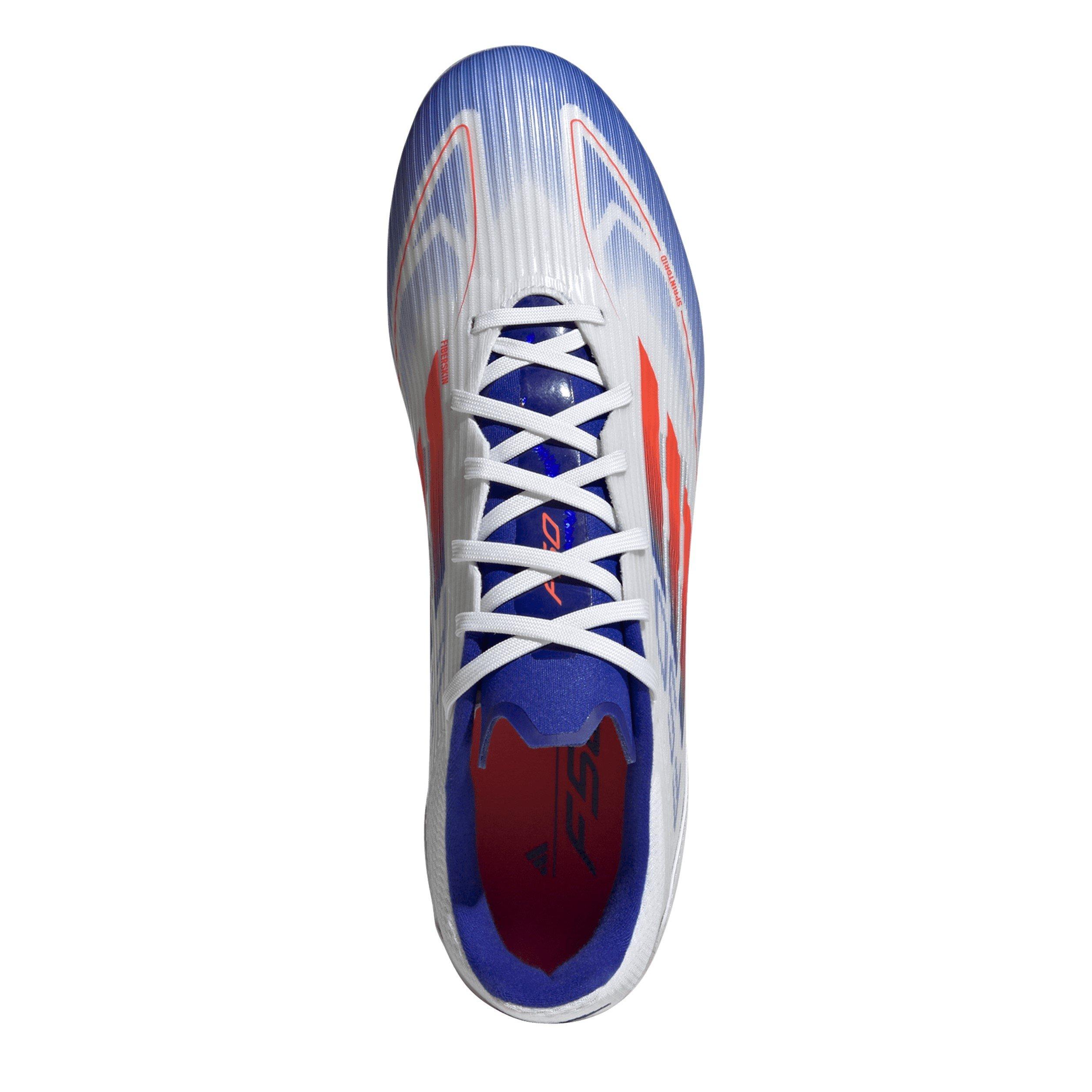 Bianco/Rosso/Blu - adidas - F50 League Fg/Mg Firm Ground Football Boots Unisex Kids - 5