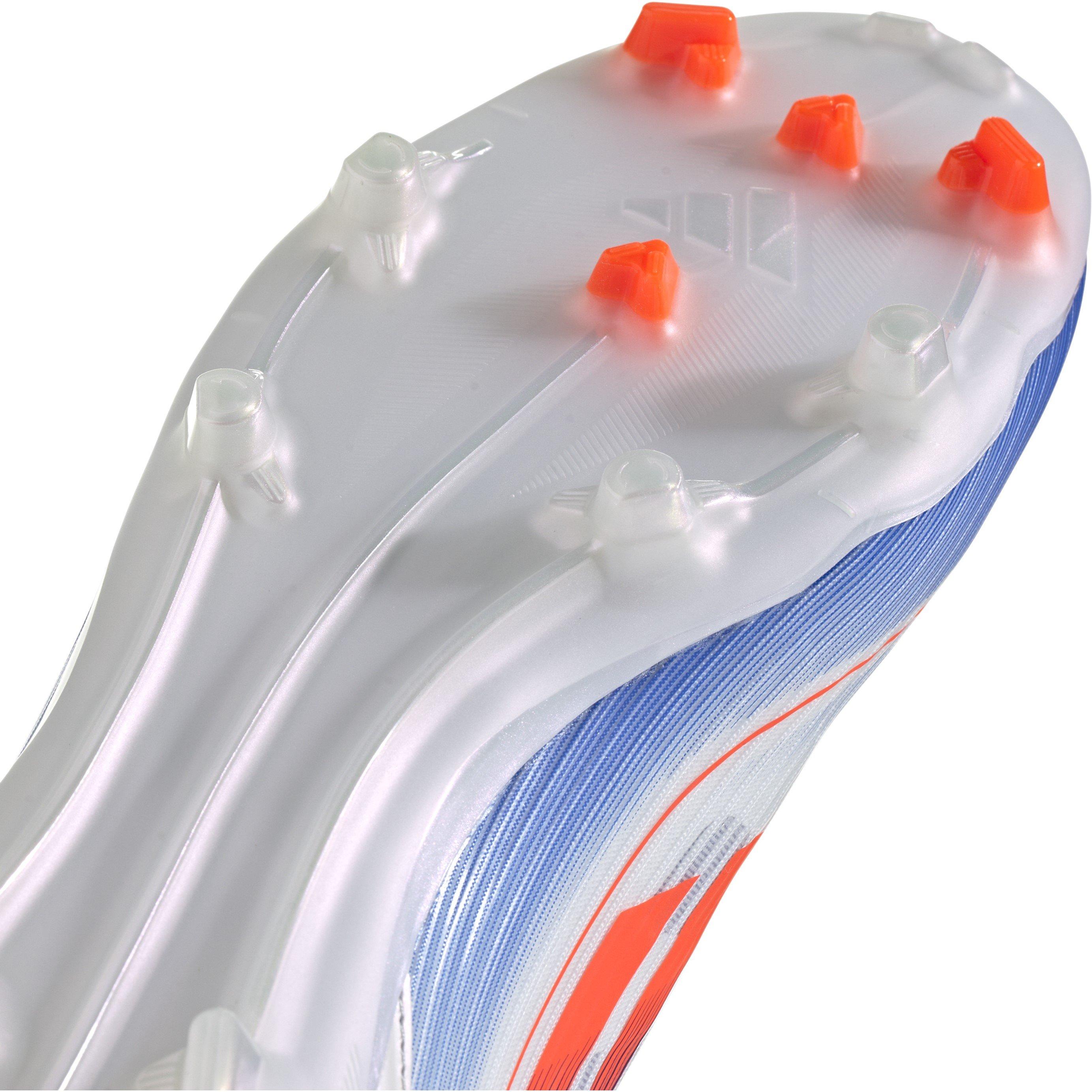 Bianco/Rosso/Blu - adidas - F50 League Fg/Mg Firm Ground Football Boots Unisex Kids - 7