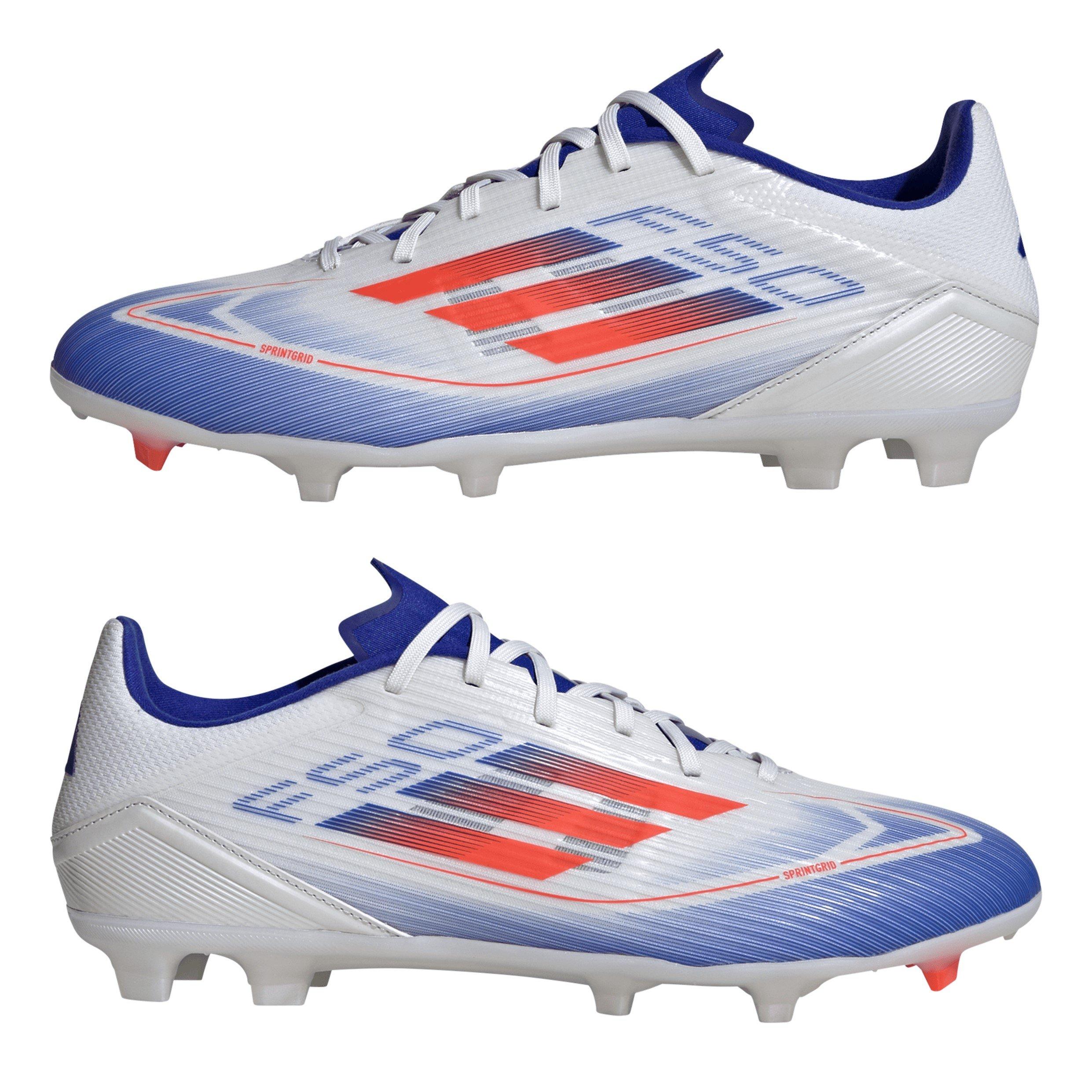 Bianco/Rosso/Blu - adidas - F50 League Fg/Mg Firm Ground Football Boots Unisex Kids - 9