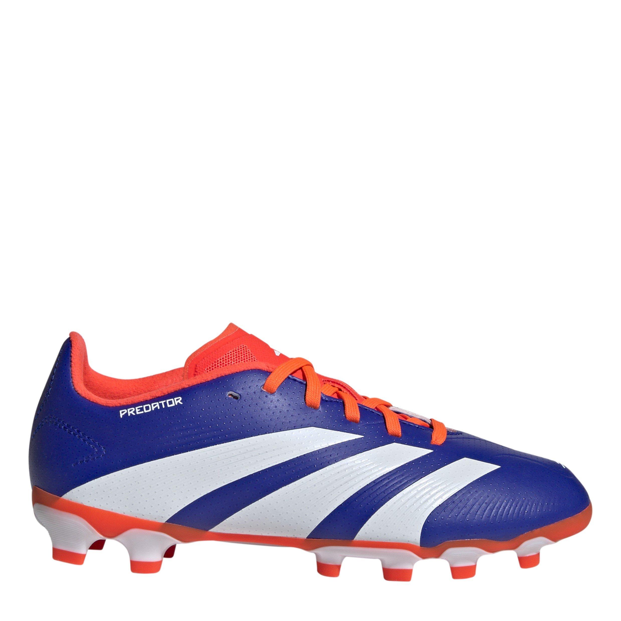 Adidas  Kids Predator League Firm Ground Football Boots - Blue/Wht/Red - 5.5 (38.5)