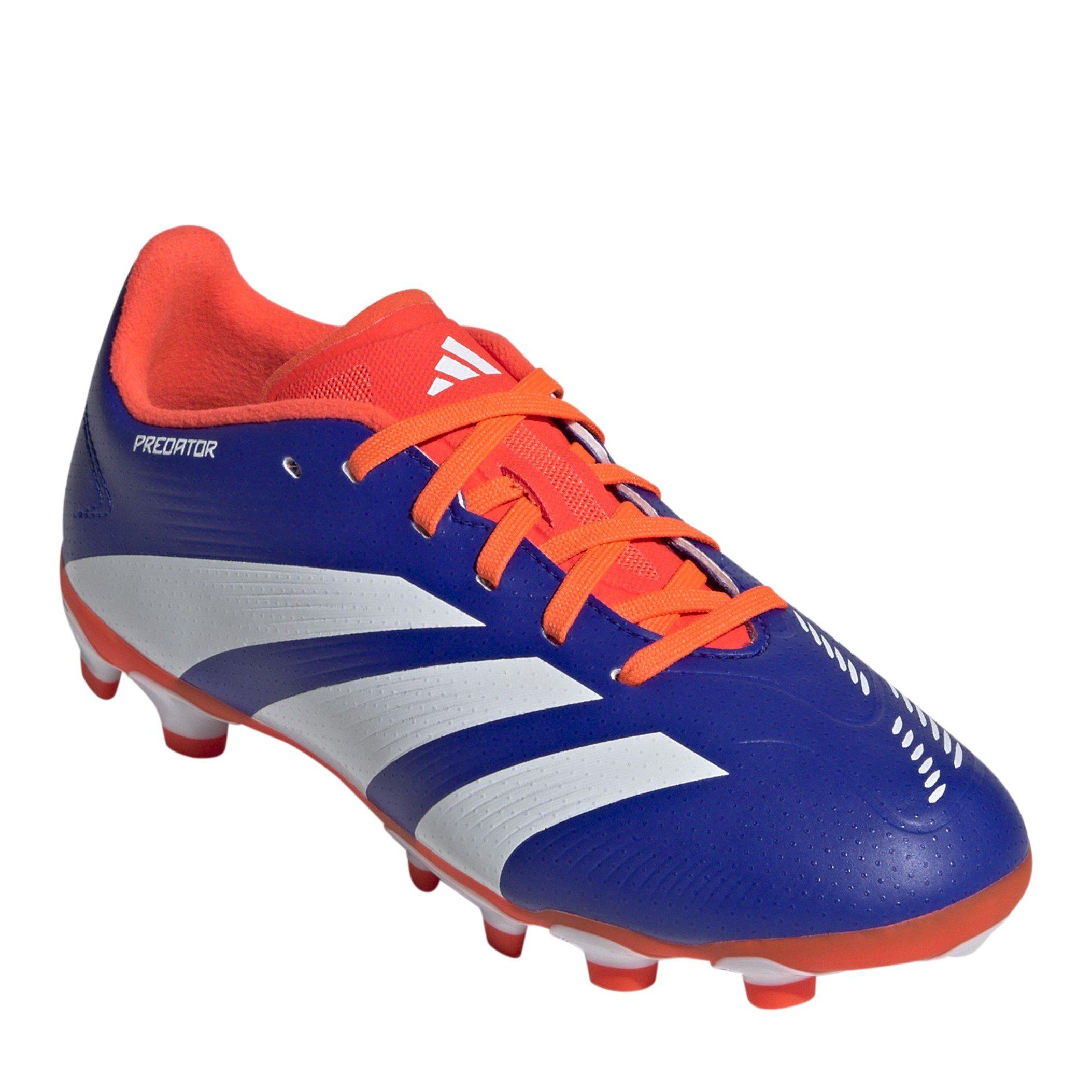 Blue/Wht/Red - adidas - Predator League Mg J Firm Ground Football Boots Unisex Kids - 3
