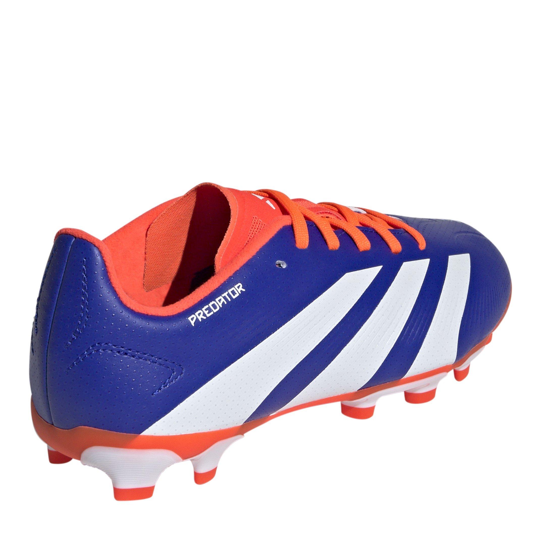 Blue/Wht/Red - adidas - Predator League Mg J Firm Ground Football Boots Unisex Kids - 4