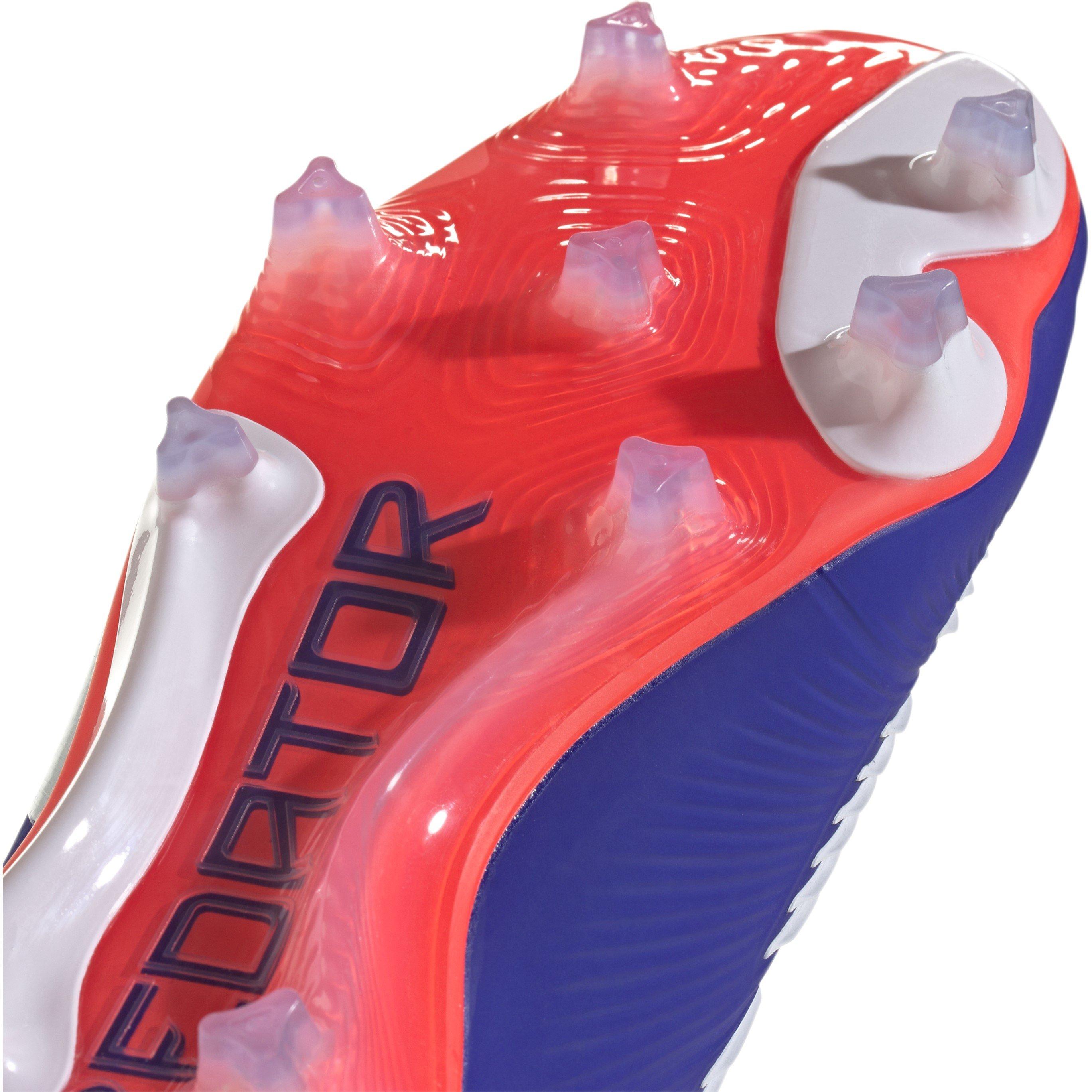 Blue/Wht/Red - adidas - Predator Elite Ll Fg Firm Ground Football Boots Unisex Kids - 7