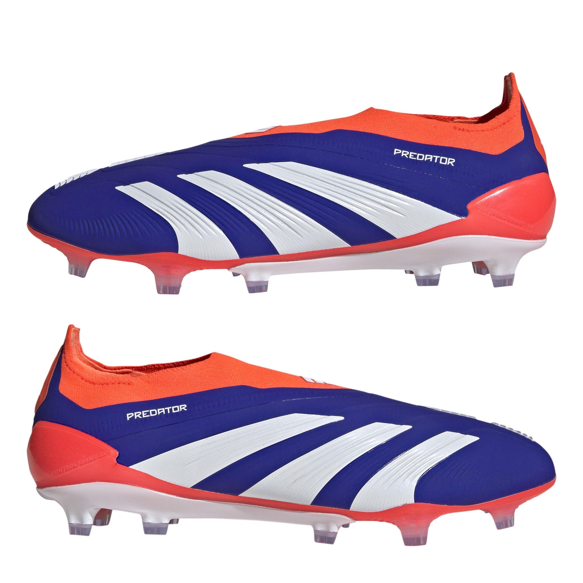 Blue/Wht/Red - adidas - Predator Elite Ll Fg Firm Ground Football Boots Unisex Kids - 9