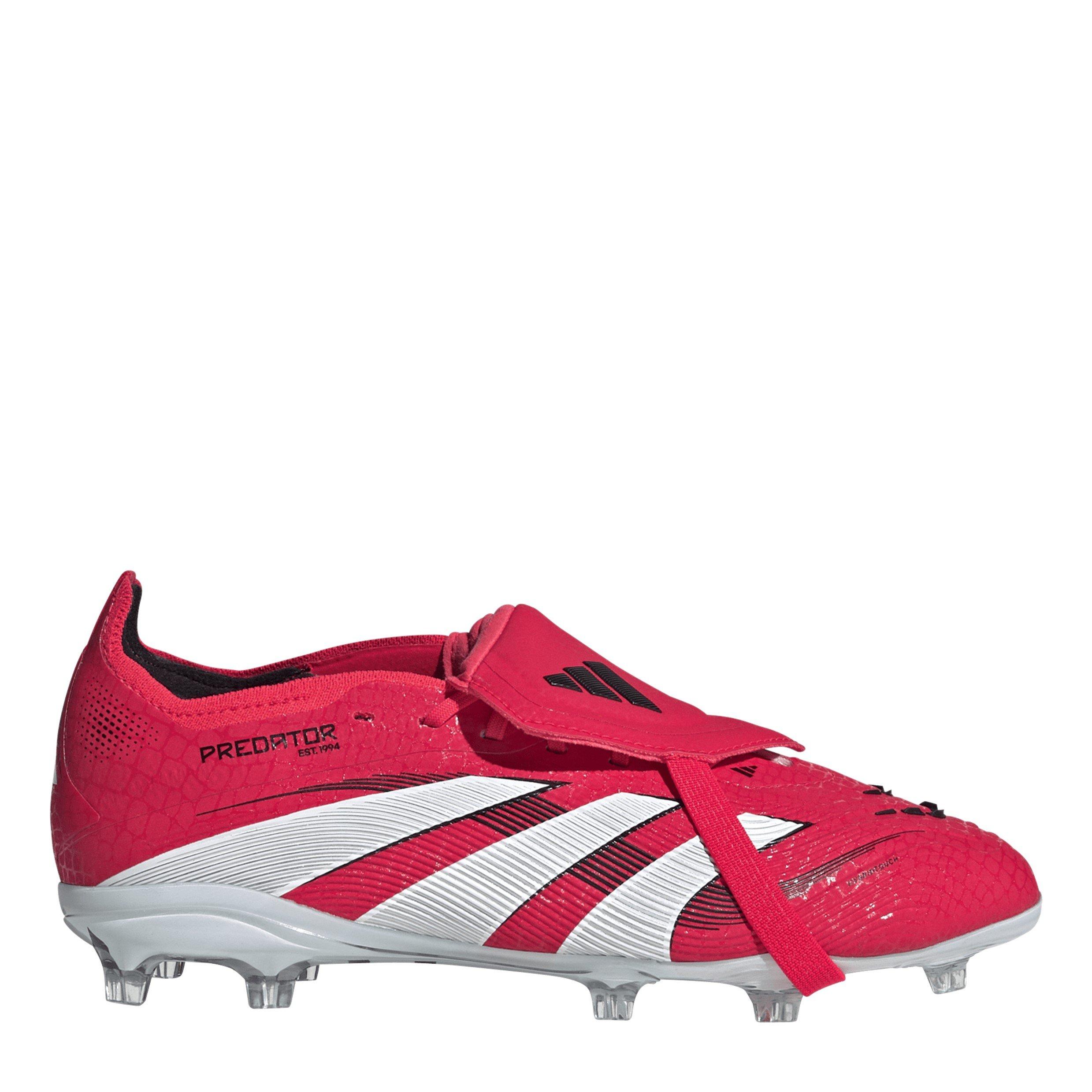 Red/Wht/Blk - adidas - Unisex Kids' Firm Ground Football Boots - 1