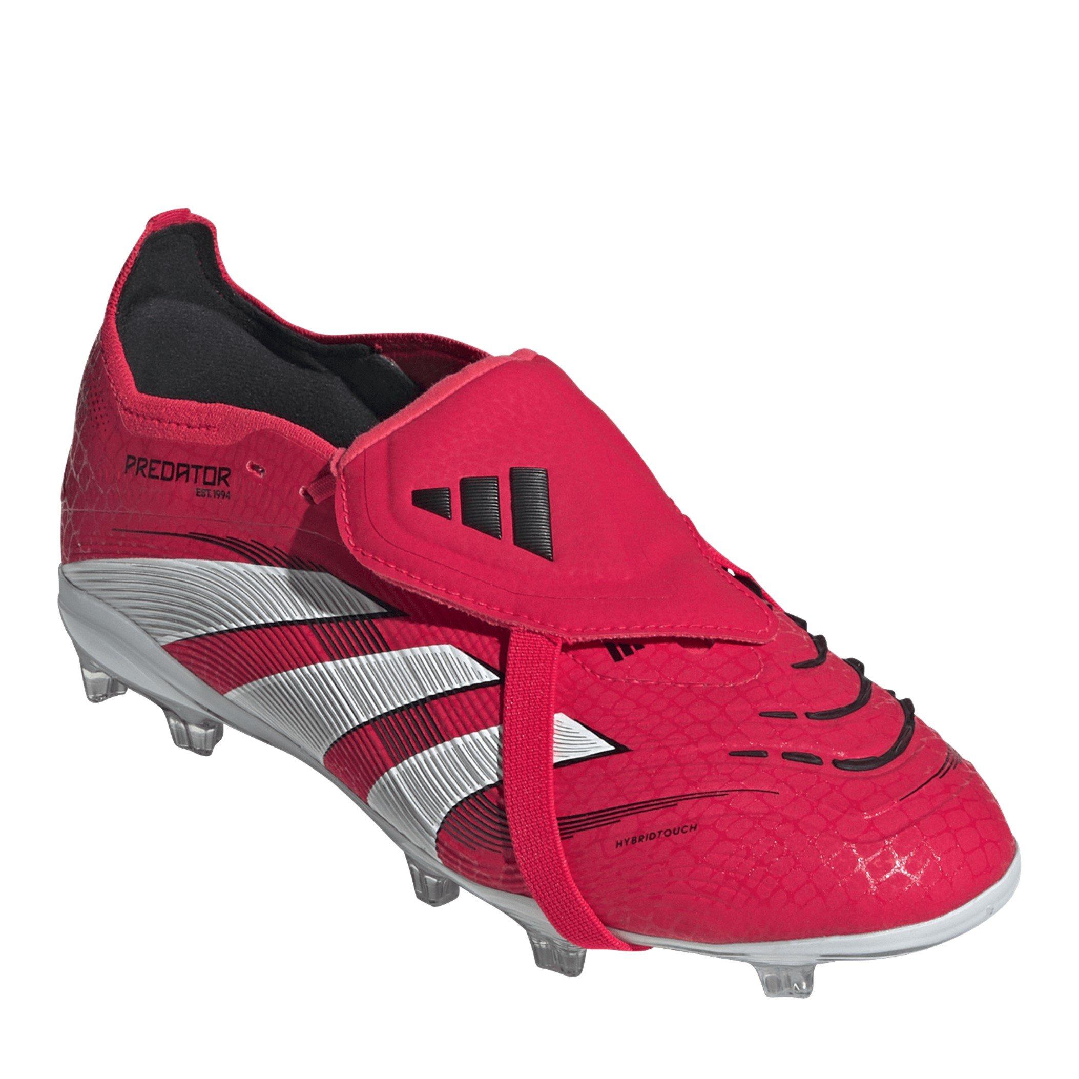 Red/Wht/Blk - adidas - Unisex Kids' Firm Ground Football Boots - 3