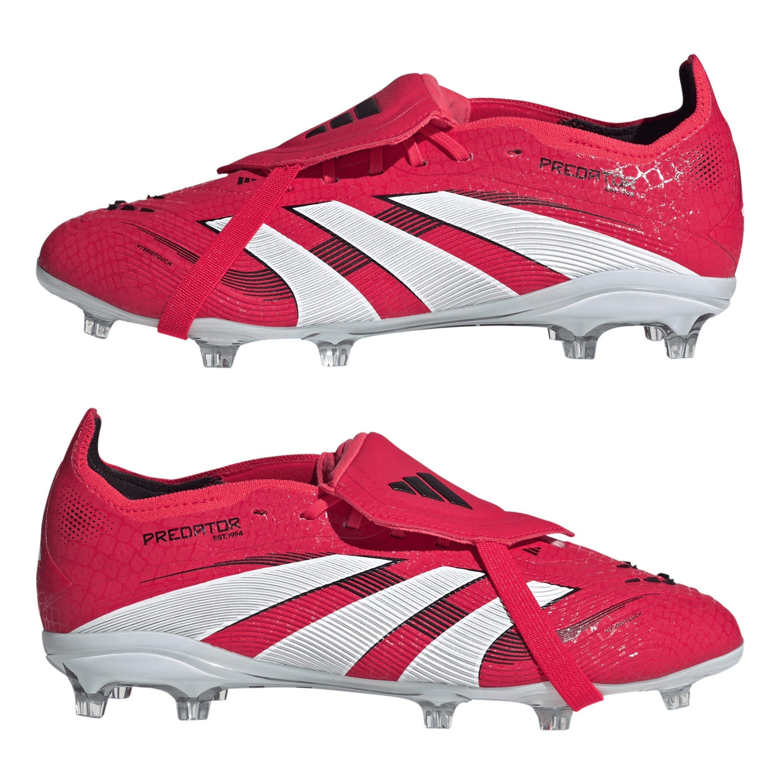 Red/Wht/Blk - adidas - Unisex Kids' Firm Ground Football Boots - 9