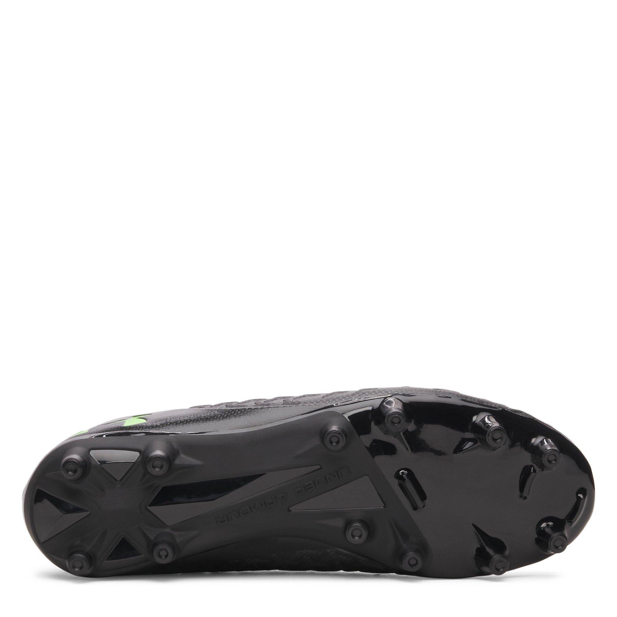 Black/Green - Under Armour - Kids' Magnetico .3 FG Football Boot - 3