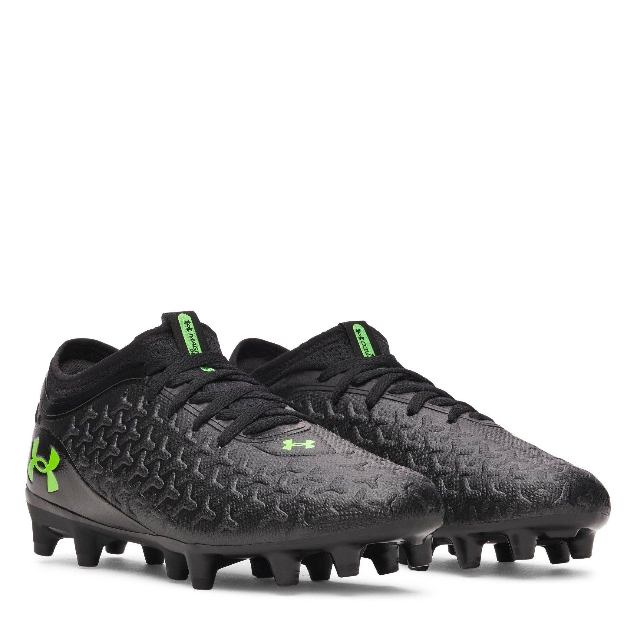 Black/Green - Under Armour - Kids' Magnetico .3 FG Football Boot - 5