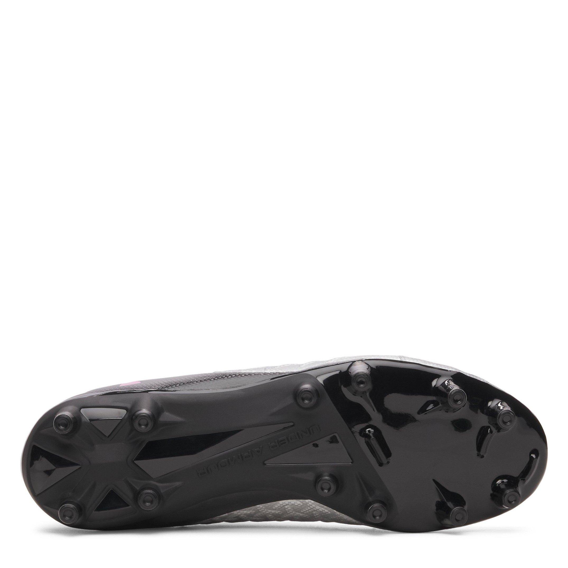 Srebrno/crno - Under Armour - Kids' Magnetico .3 FG Football Boot - 3