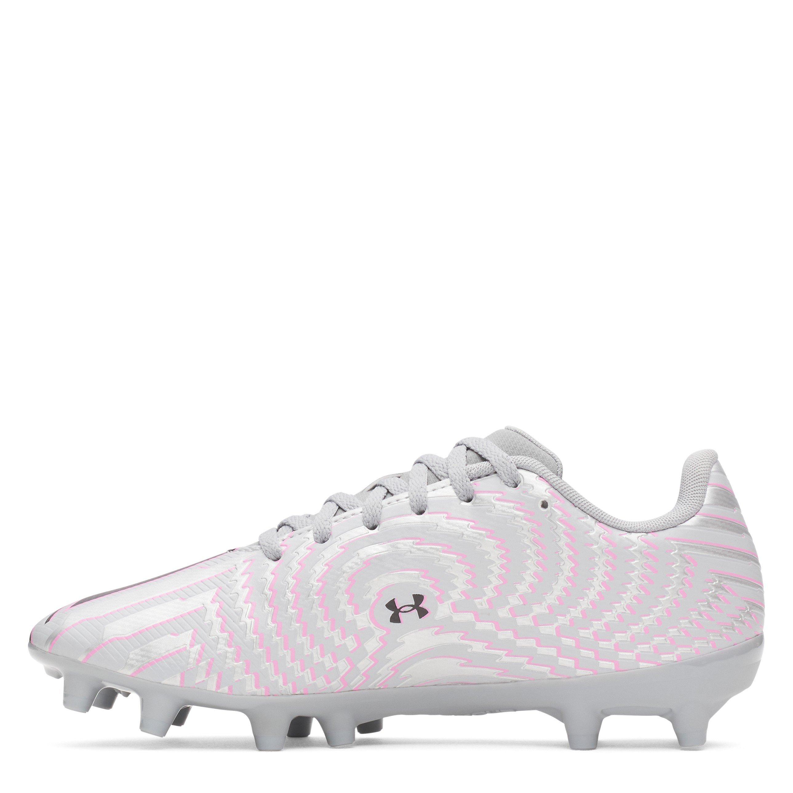 Srebrno/crno - Under Armour - Kids' Shadow .3 Firm Ground Football Boot - 2