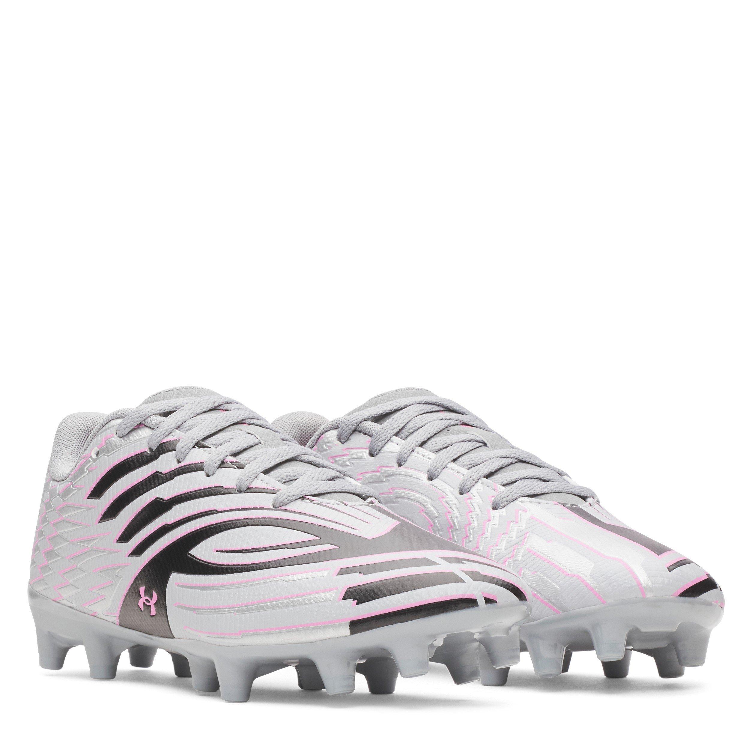 Srebrno/crno - Under Armour - Kids' Shadow .3 Firm Ground Football Boot - 5