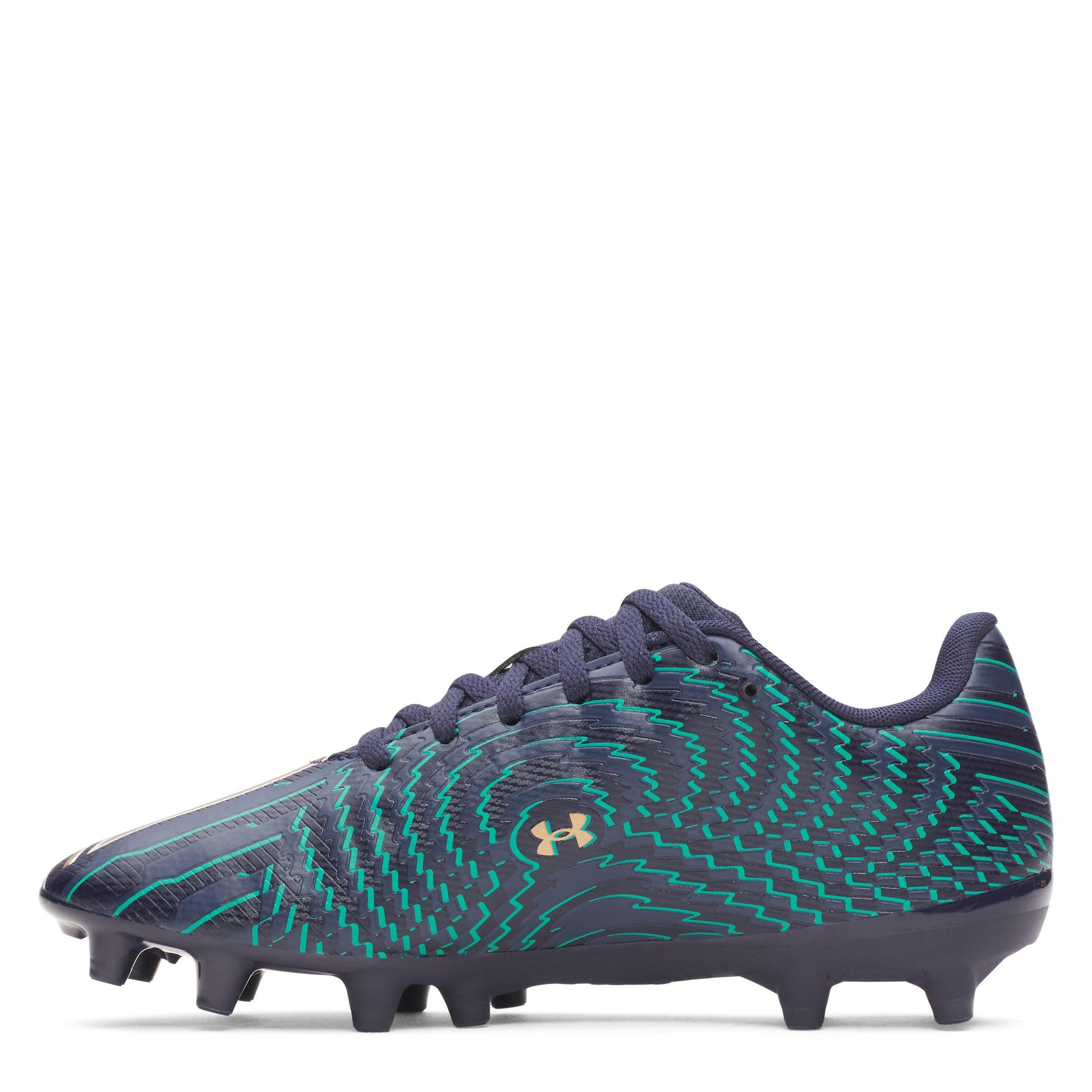 Marine/Kupfer - Under Armour - Kids' Shadow .3 Firm Ground Football Boot - 2