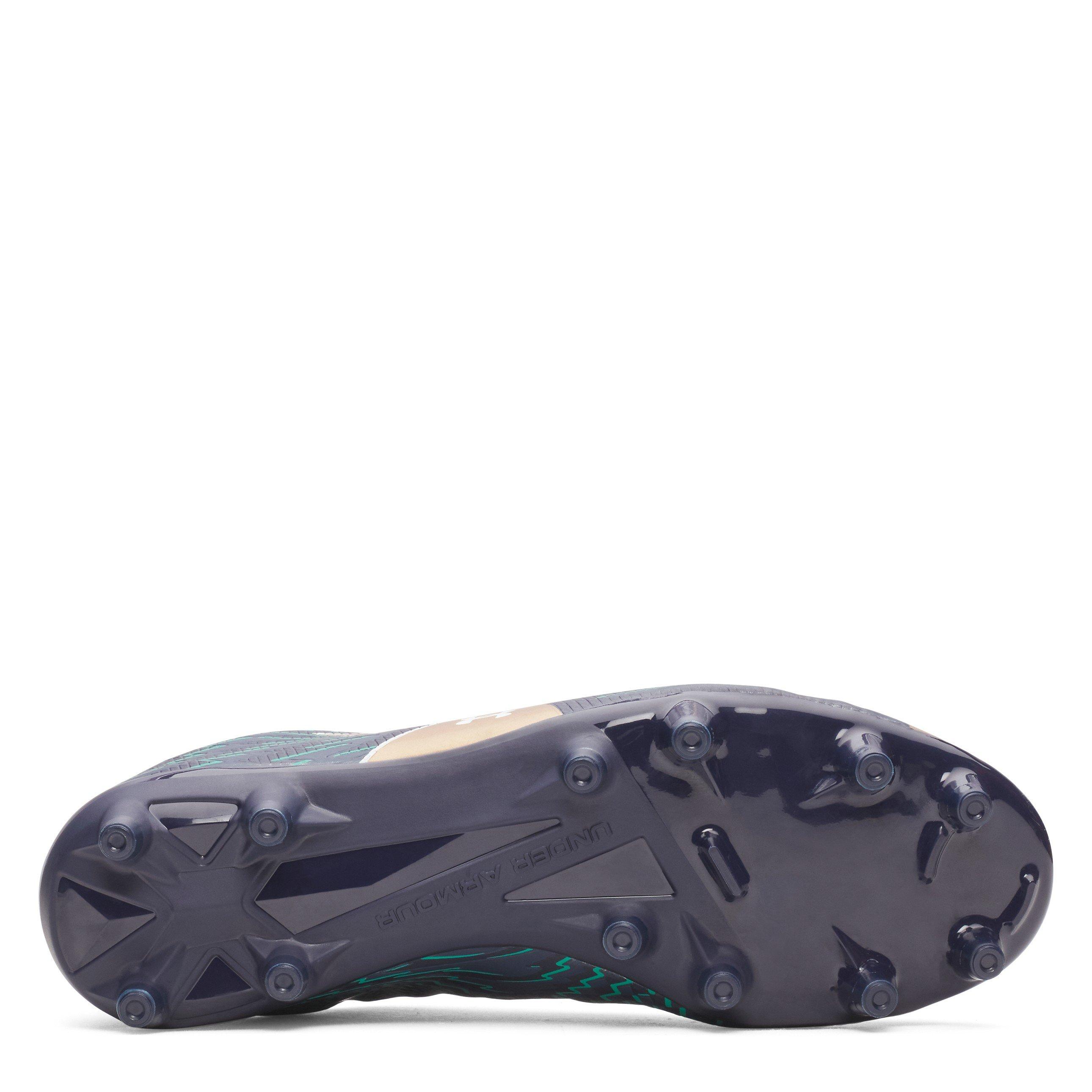 Marine/Kupfer - Under Armour - Kids' Shadow .3 Firm Ground Football Boot - 3