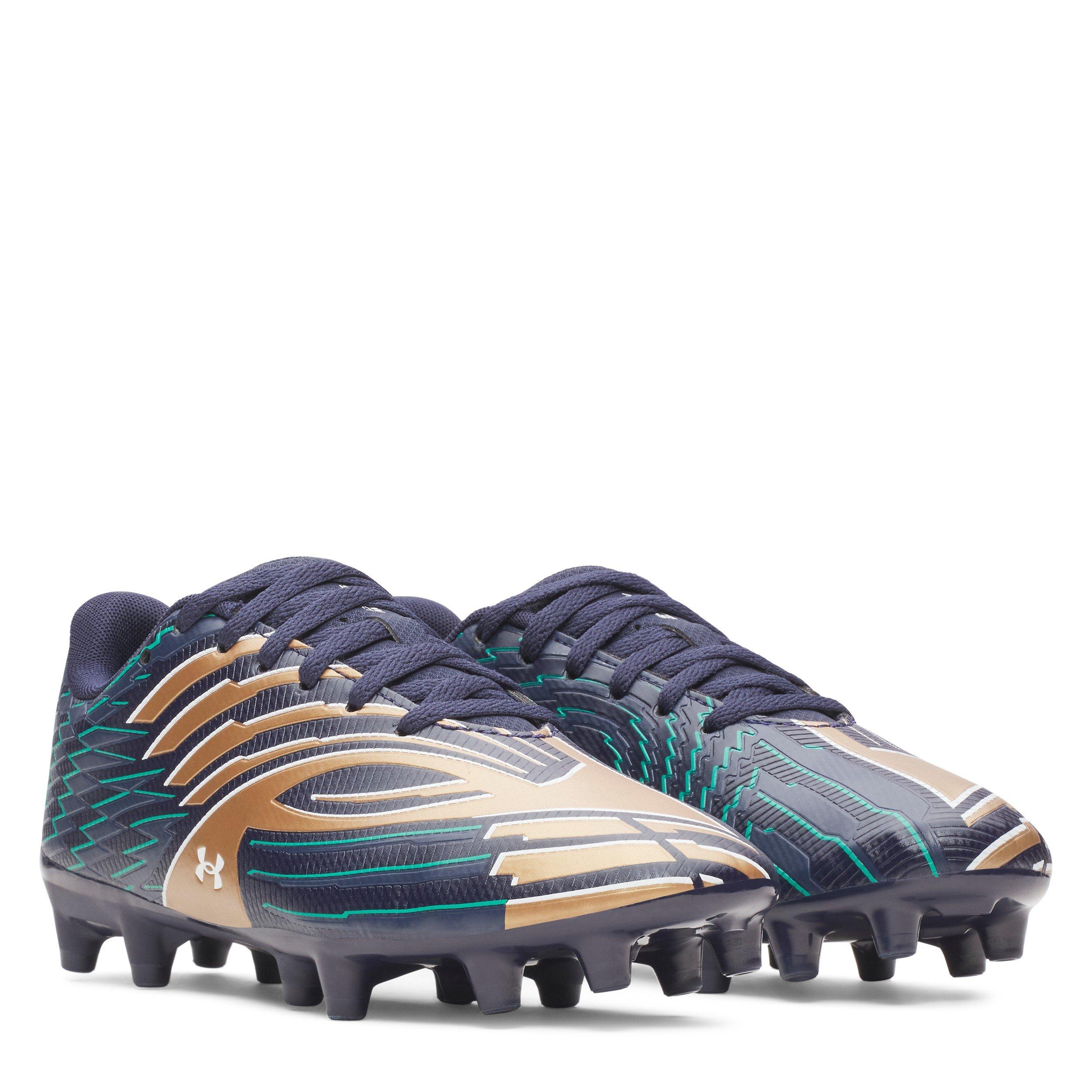 Marine/Kupfer - Under Armour - Kids' Shadow .3 Firm Ground Football Boot - 5