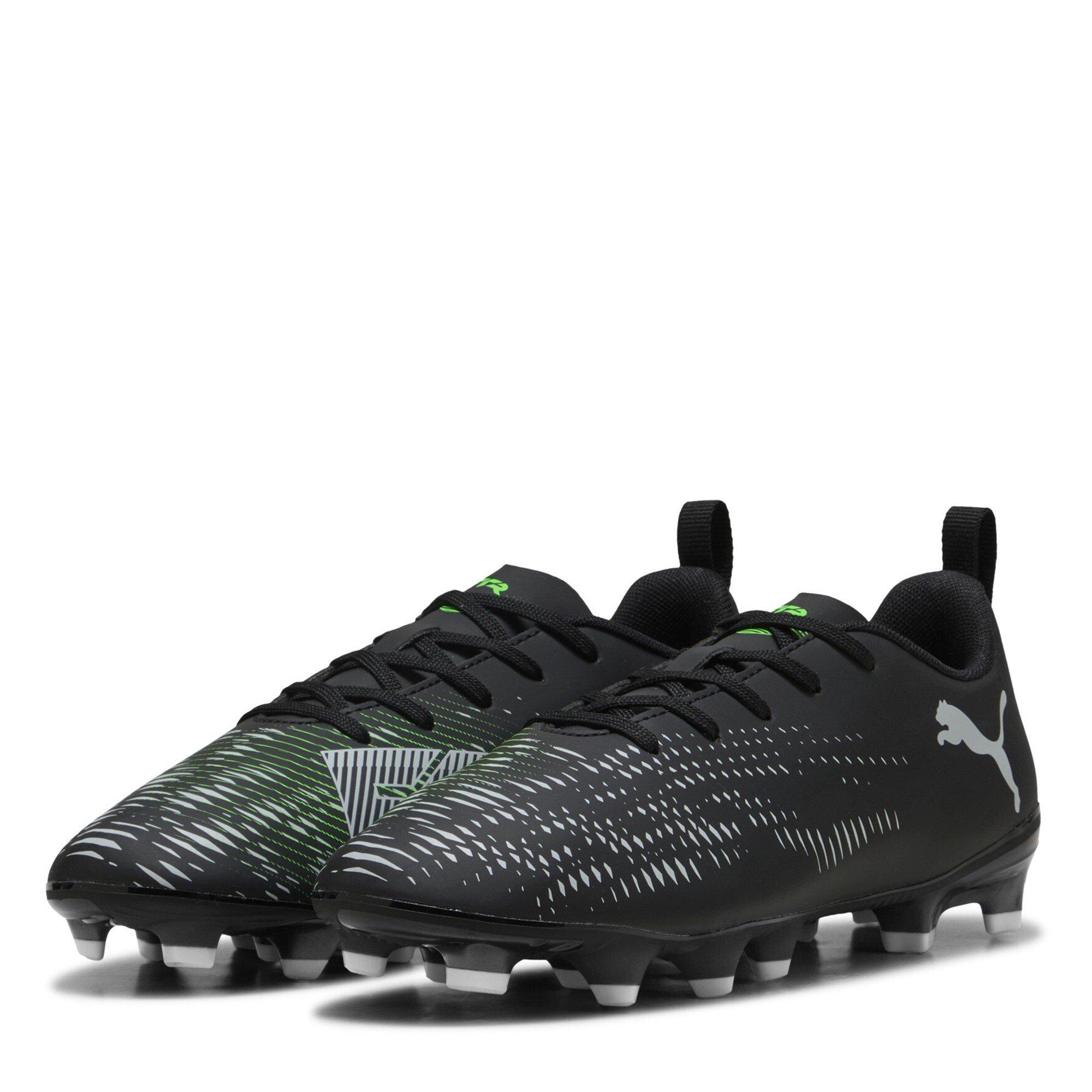 Black/Green - Puma - Future 8 Play Junior Firm Ground Boots - 1