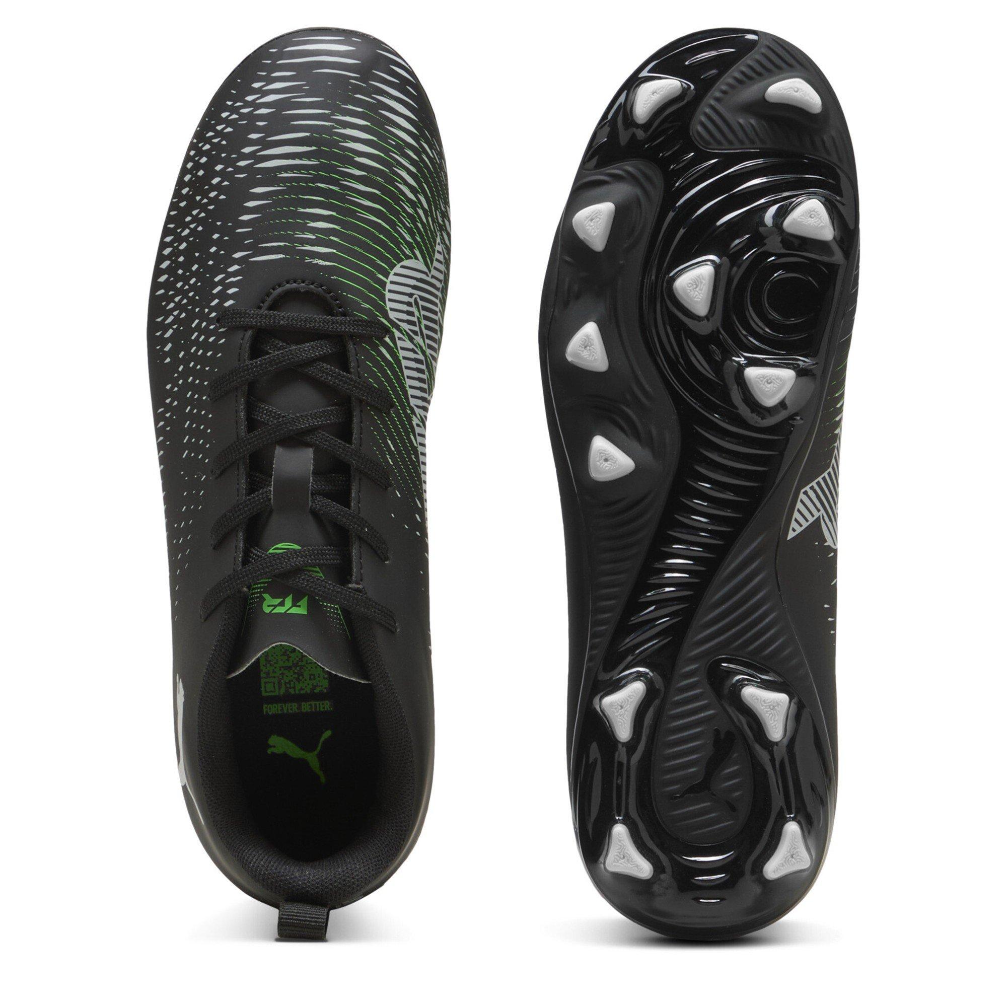 Black/Green - Puma - Future 8 Play FG Junior Boots - 3