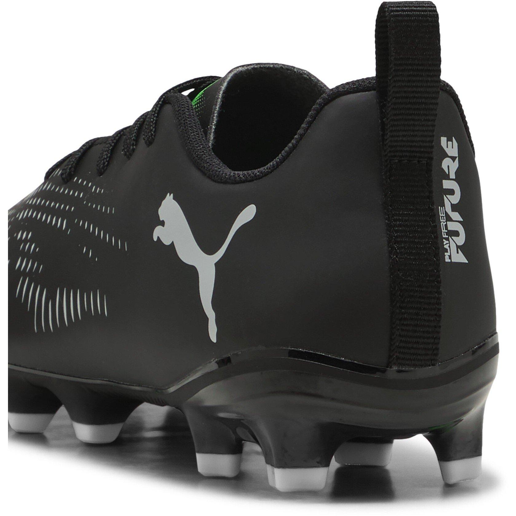 Black/Green - Puma - Future 8 Play FG Junior Boots - 5