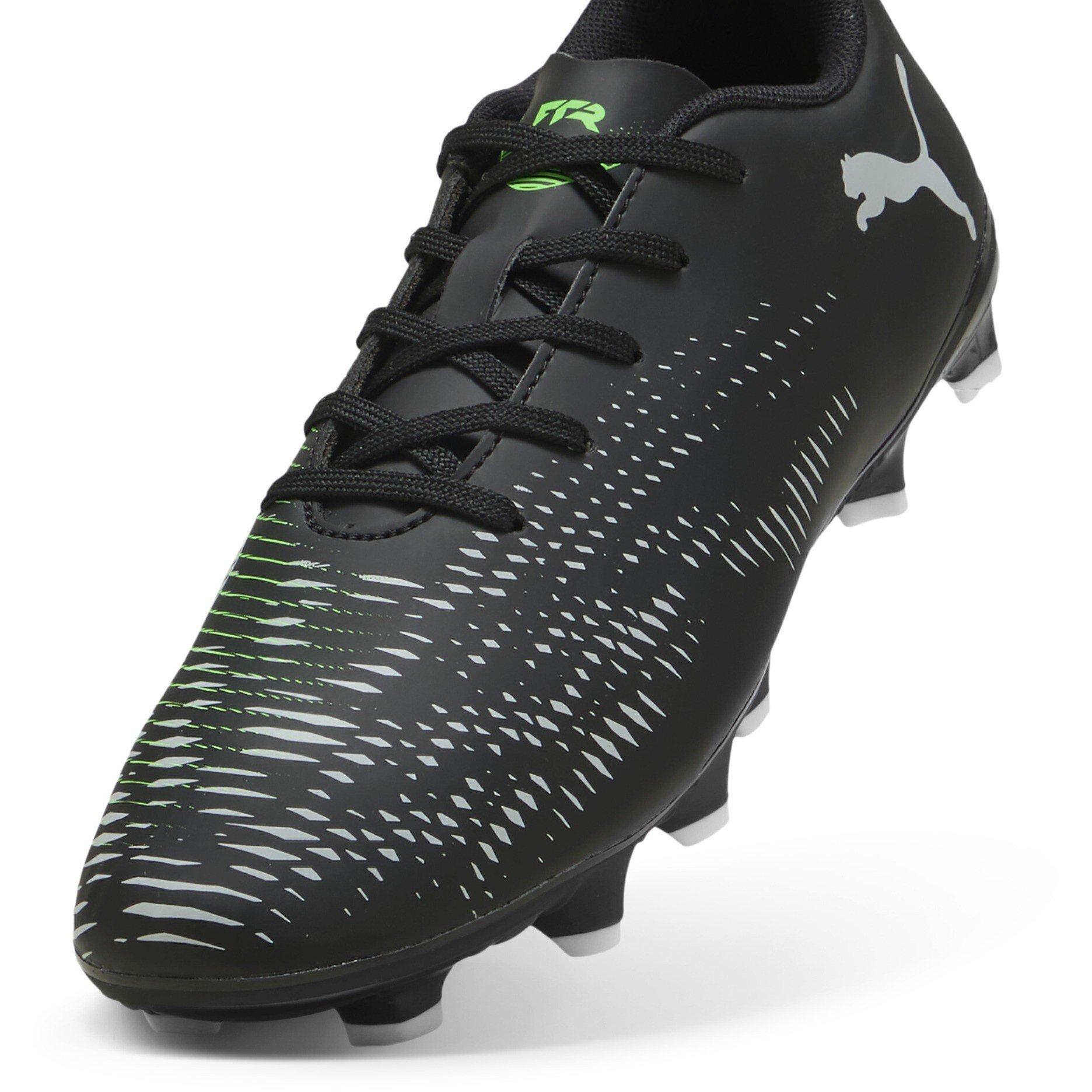 Black/Green - Puma - Future 8 Play FG Junior Boots - 6