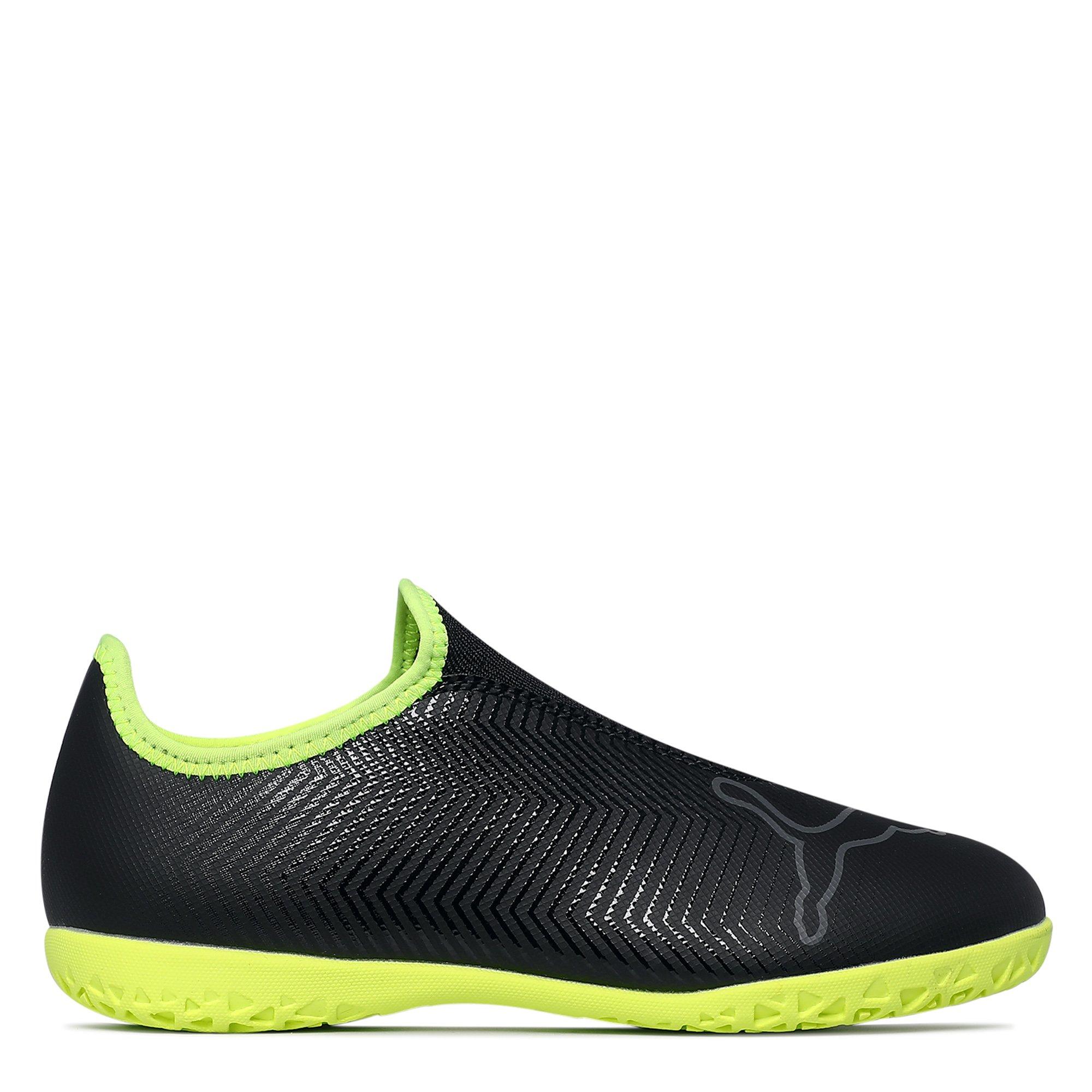 Blk/Yel/Asphalt - Puma - Kids' Finesse LL In Indoor Football Boots